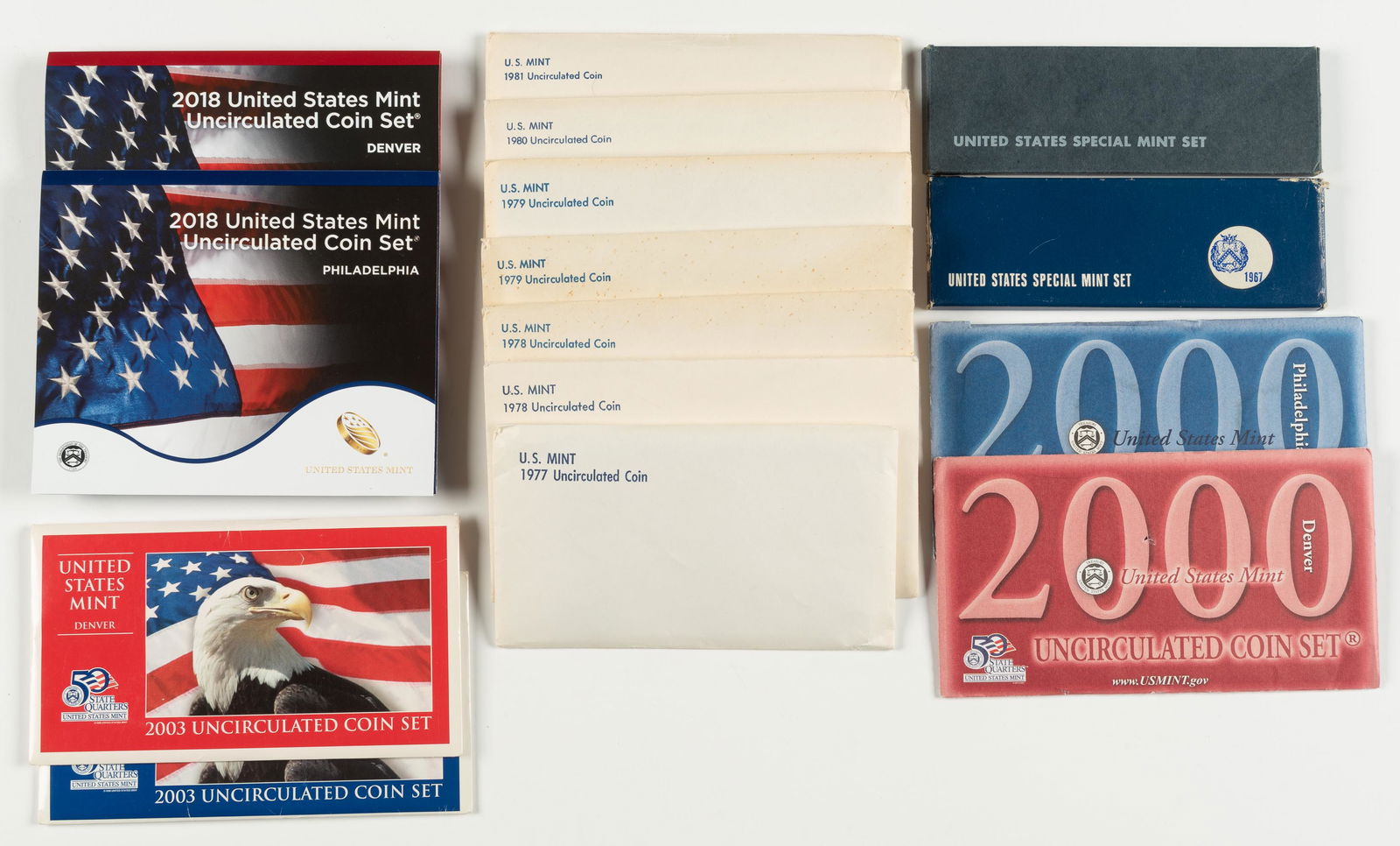 12 U.S. Mint Complete and Partial Sets (1 of 10)