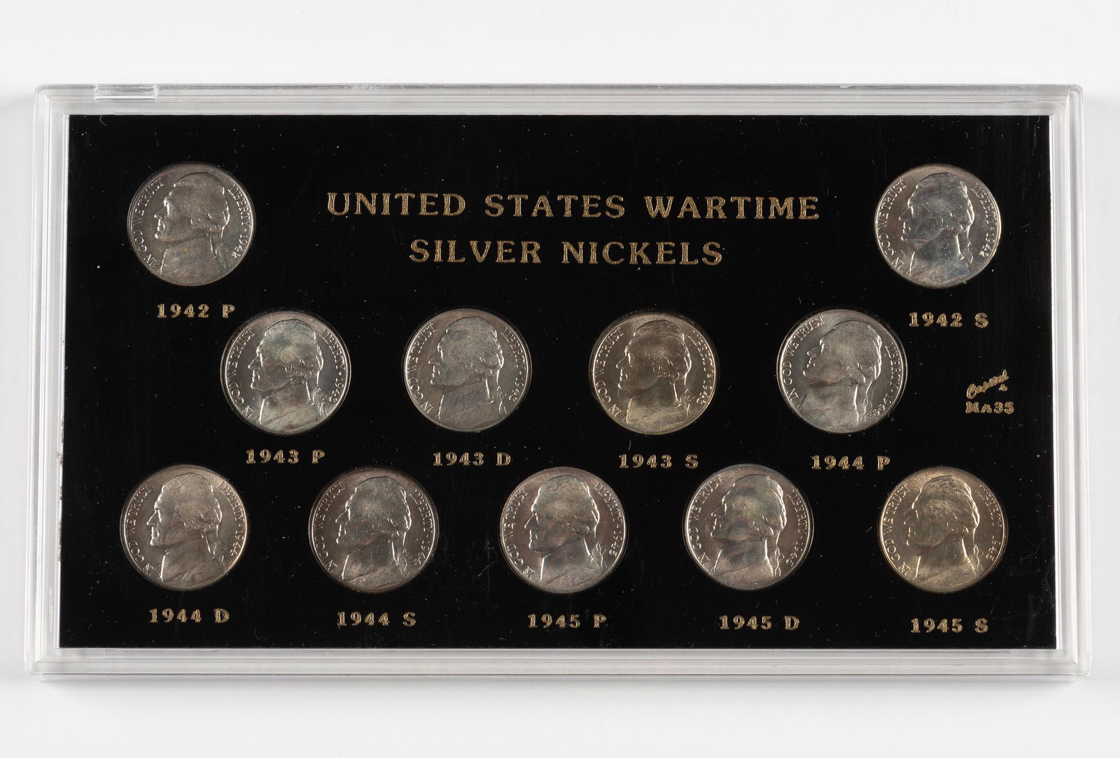 Brilliant Uncirculated Set of Silver War Nickels (1 of 2)