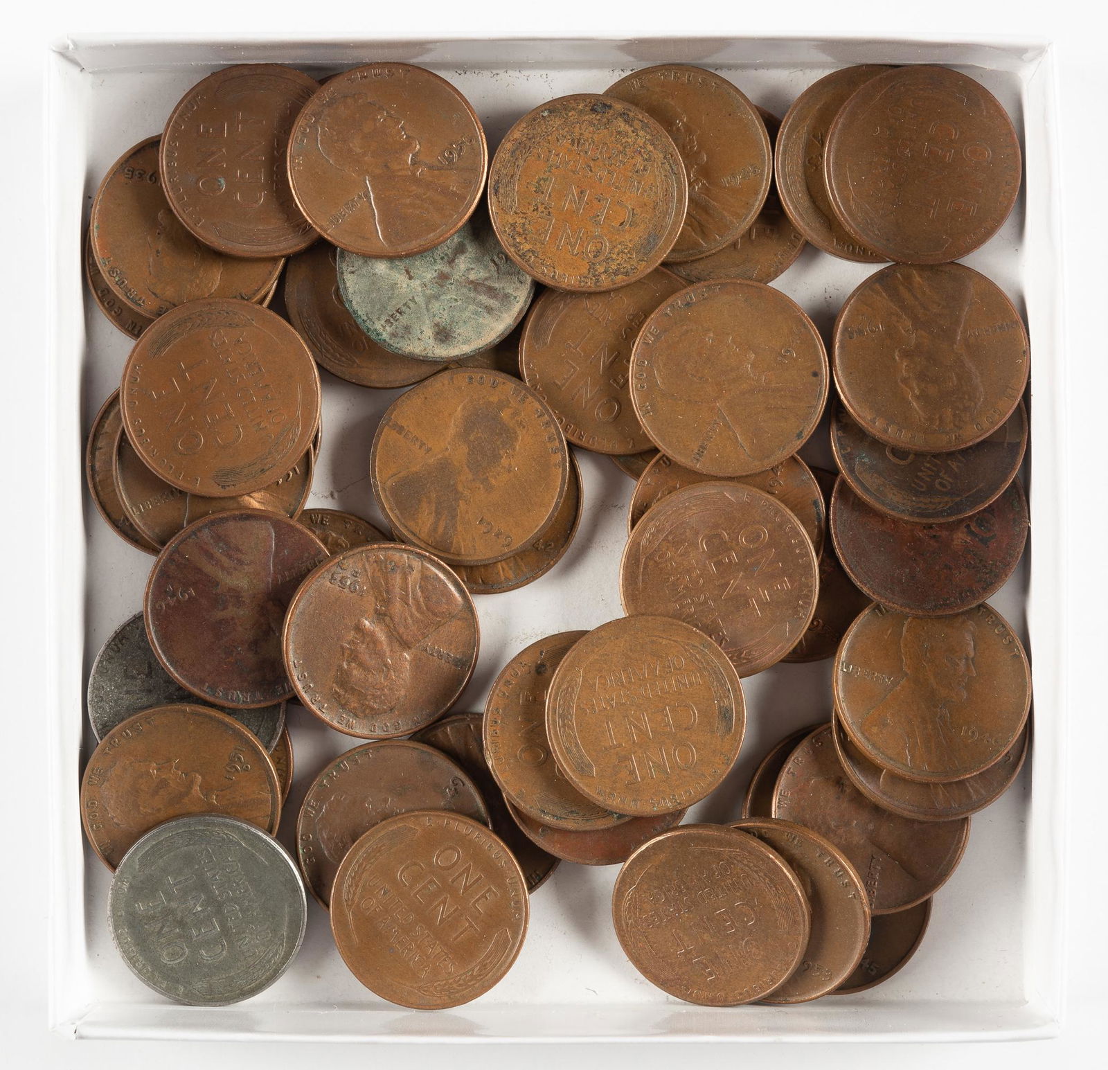 625 U.S. Coins Incl. 600 Wheat Pennies (1 of 5)