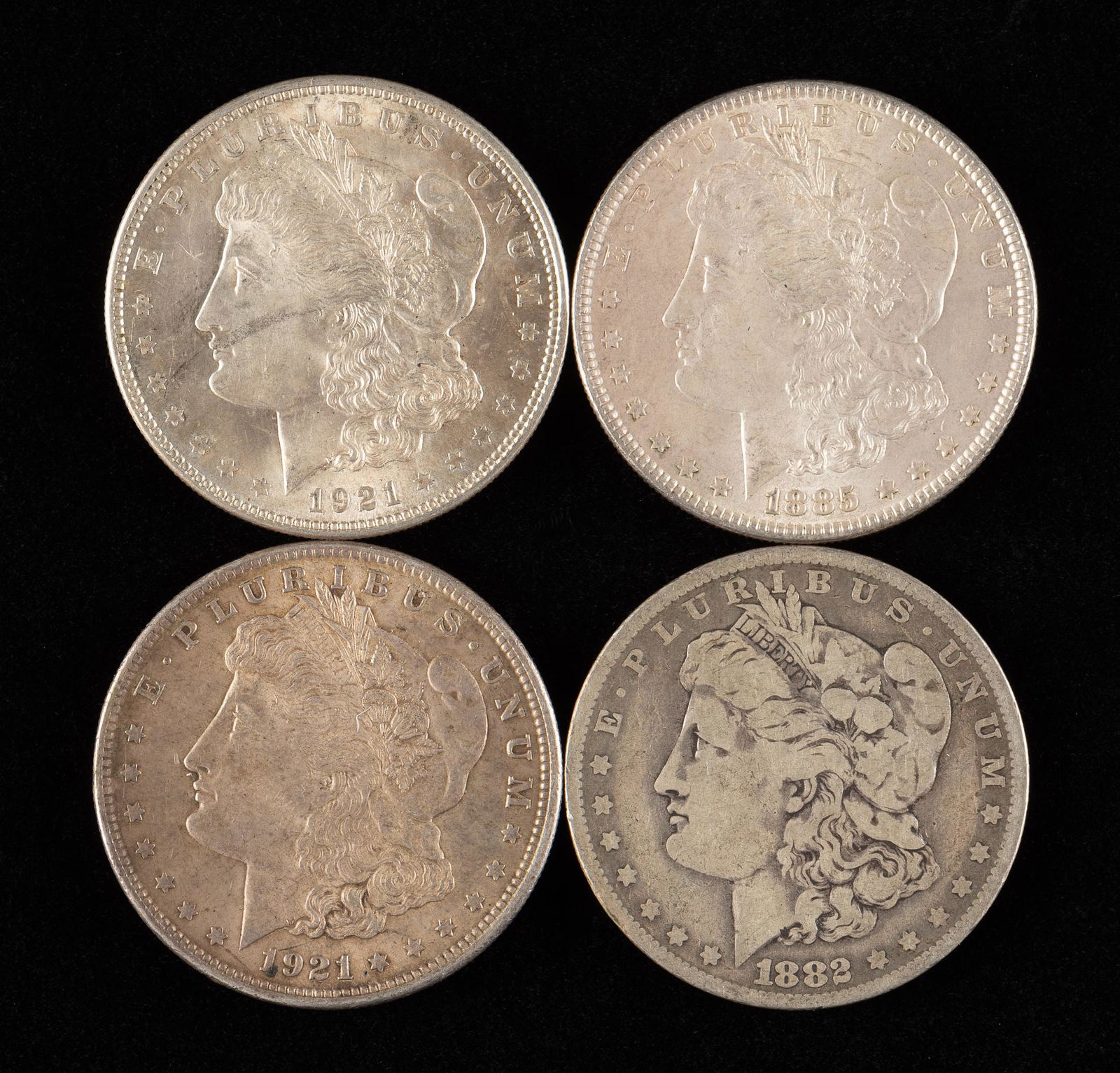 4 Morgan Silver Dollars (1 of 2)