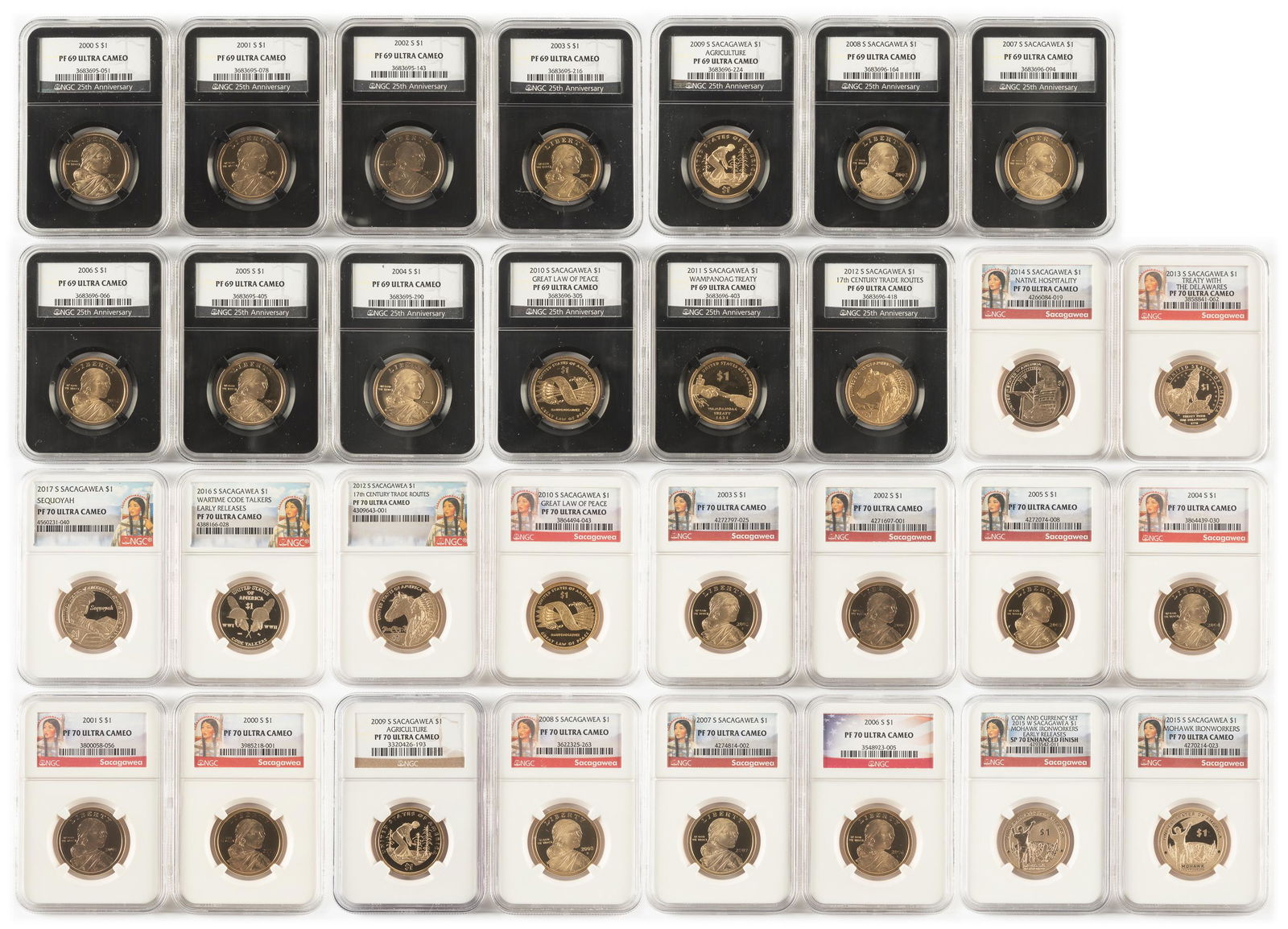 30 NCG Graded Sacagawea Dollars PF96 & PF70 UC (1 of 14)