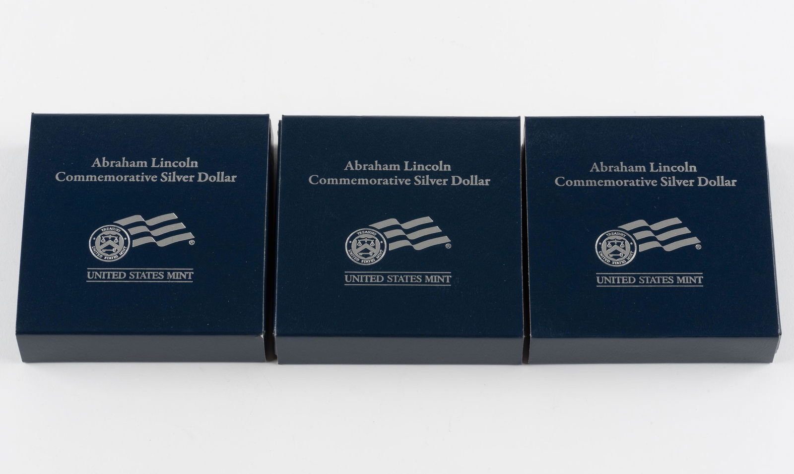 3 Proof Lincoln Commemorative Silver Dollars (1 of 3)