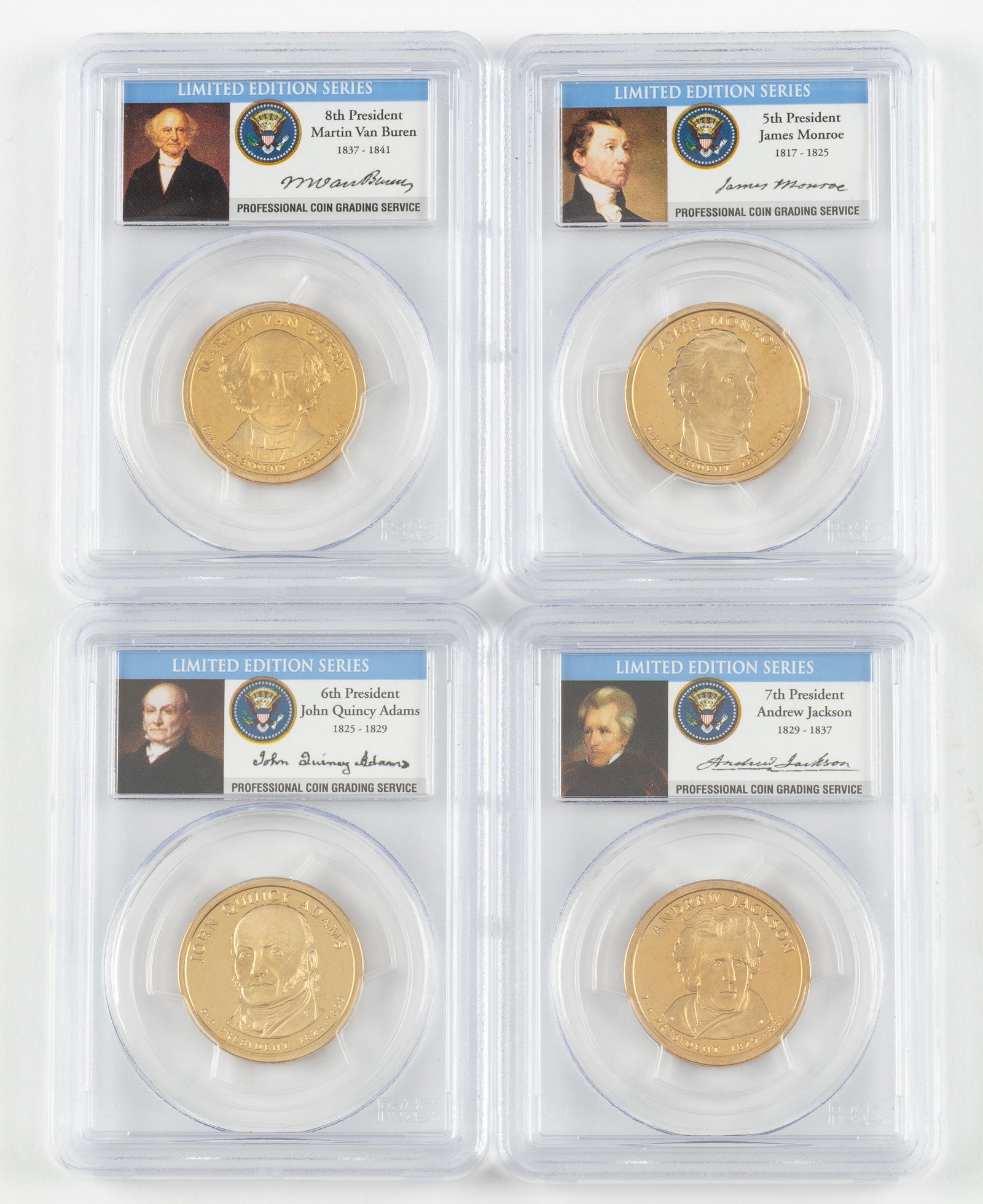 4 2008-S Presidential Dollars PCGS PR69DCAM (1 of 2)