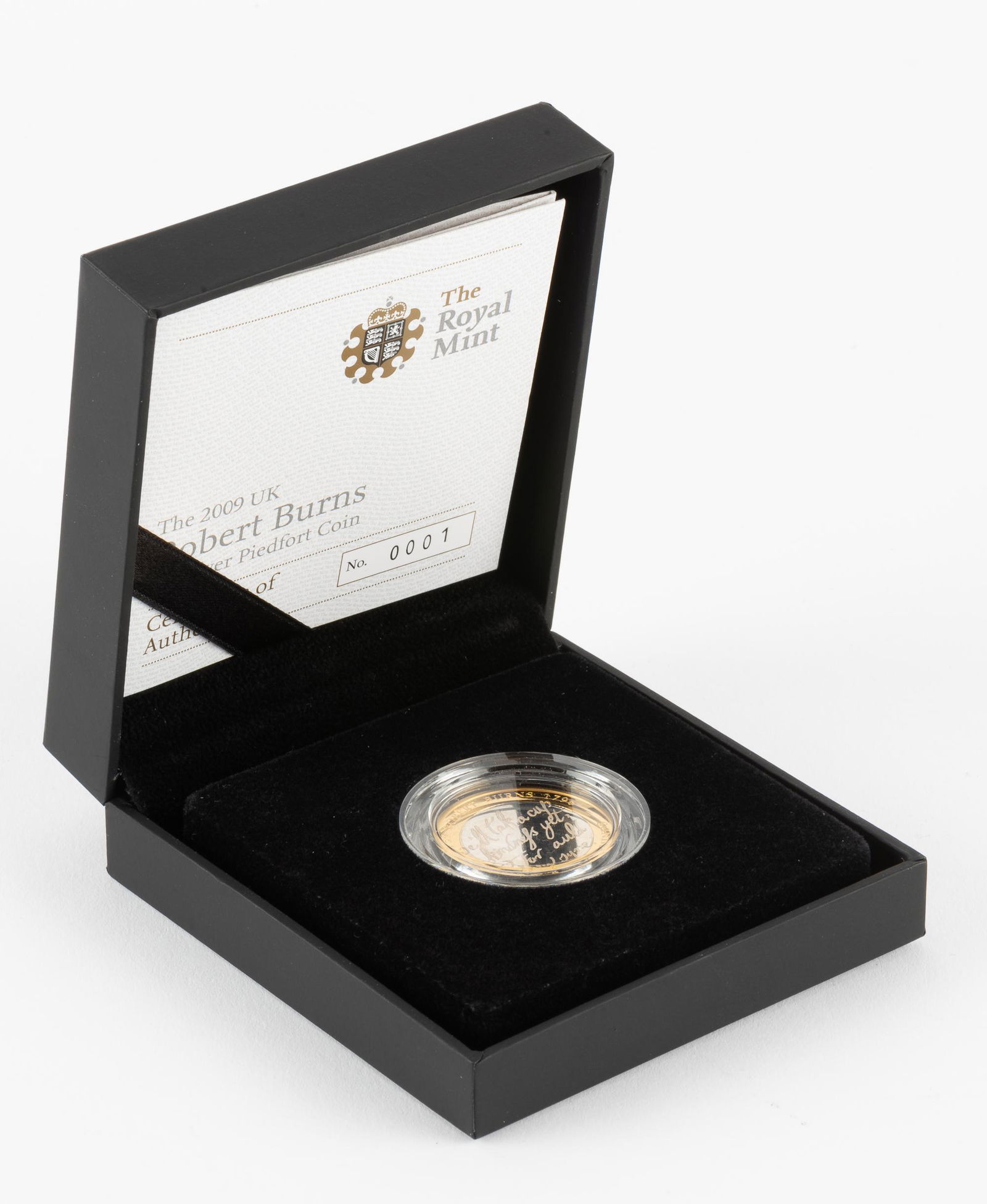 2009 UK Robert Burns Silver Piedfort Coin (1 of 1)