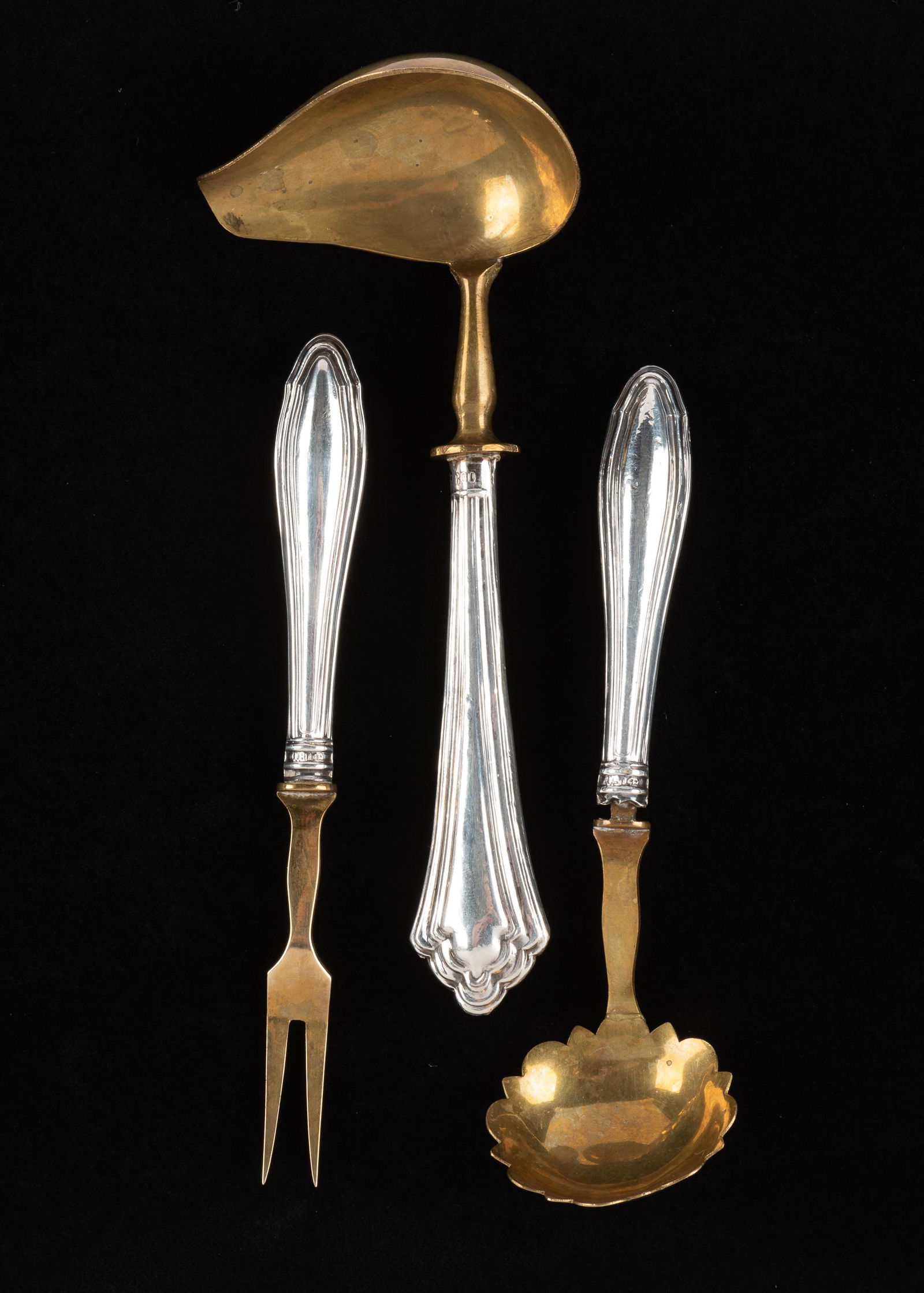 3 800 Silver Handled Serving Utensils (1 of 12)