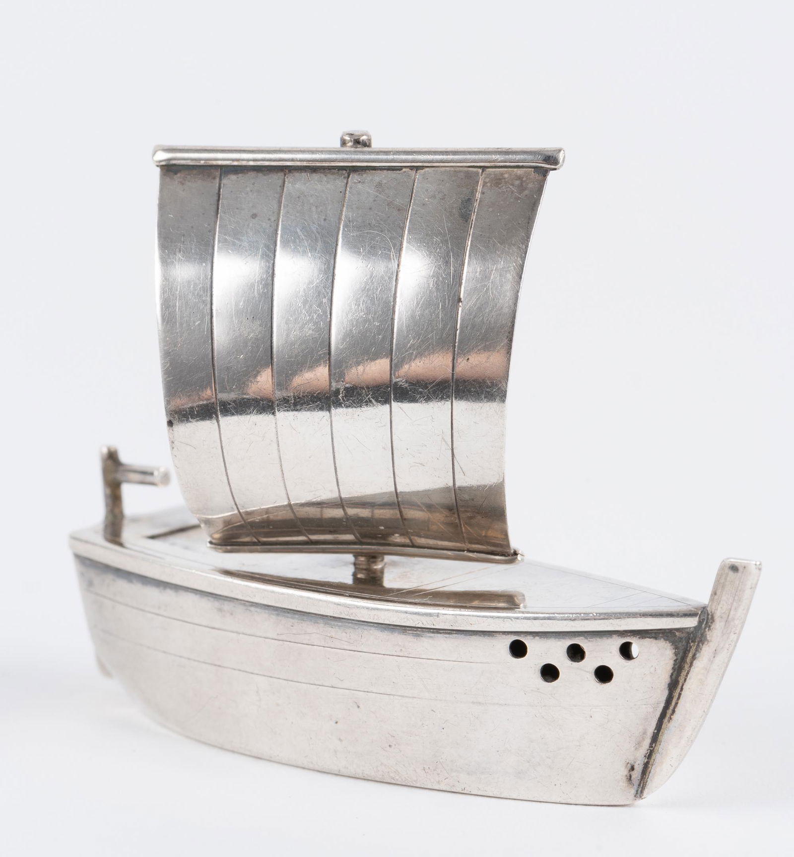 950 Silver Sailboat Salt Shaker (1 of 4)