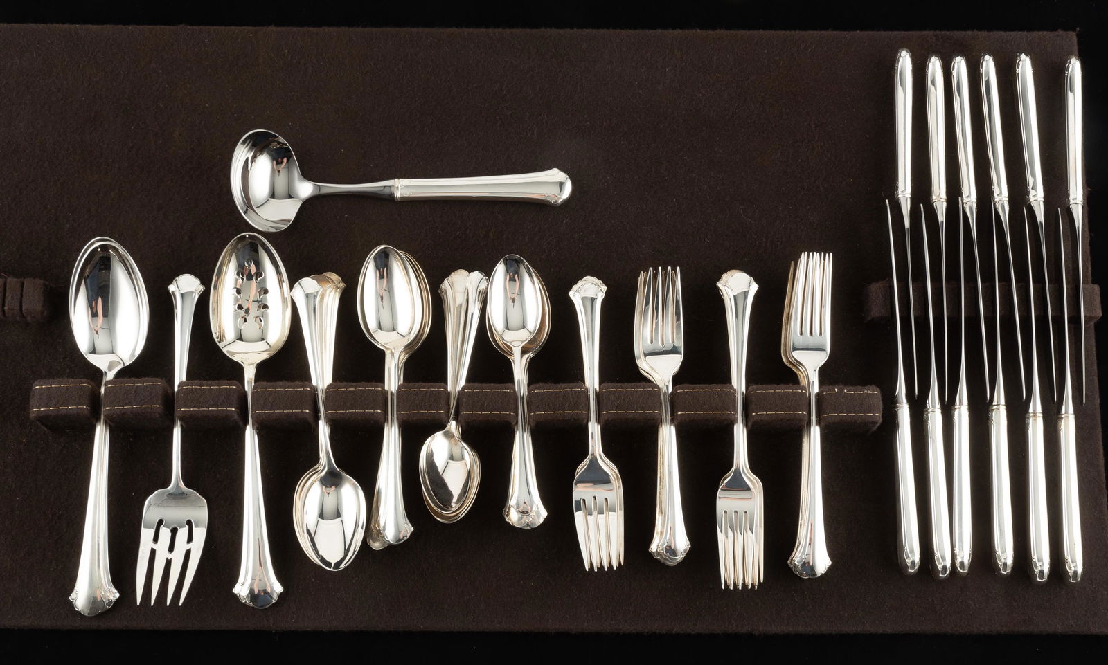 66 Pcs Sterling Towle Chippendale Flatware (1 of 20)