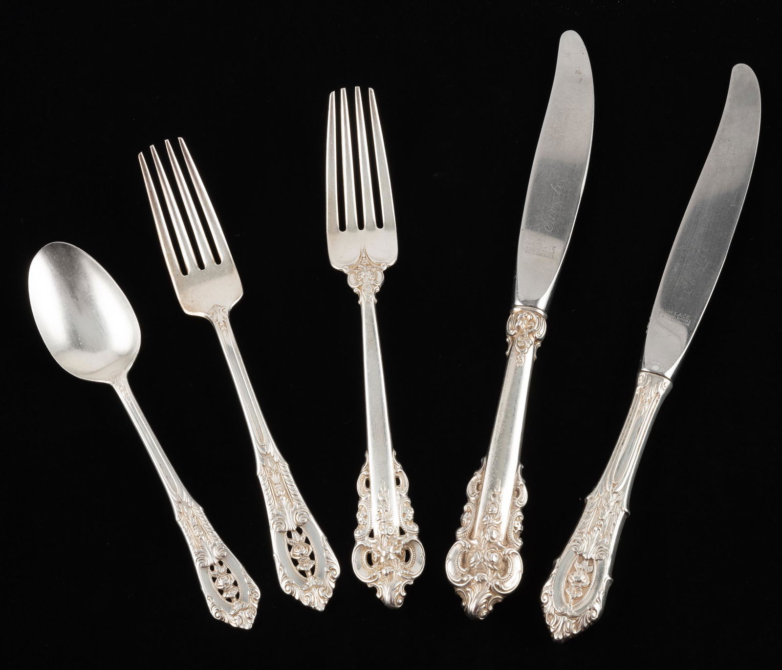 5 Pcs. Wallace Sterling Flatware Samples (1 of 20)