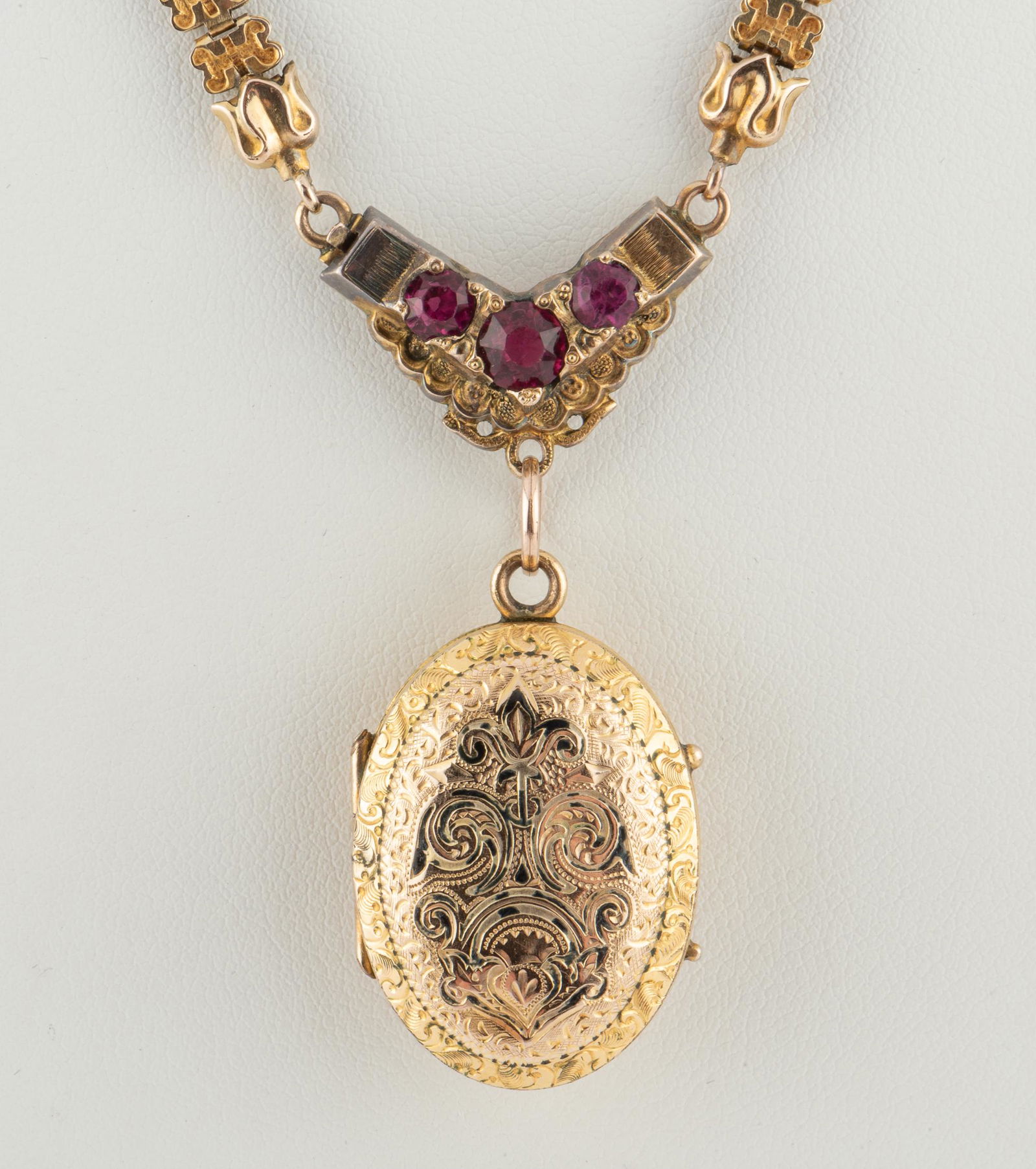 Victorian Book Chain Locket Necklace (1 of 4)