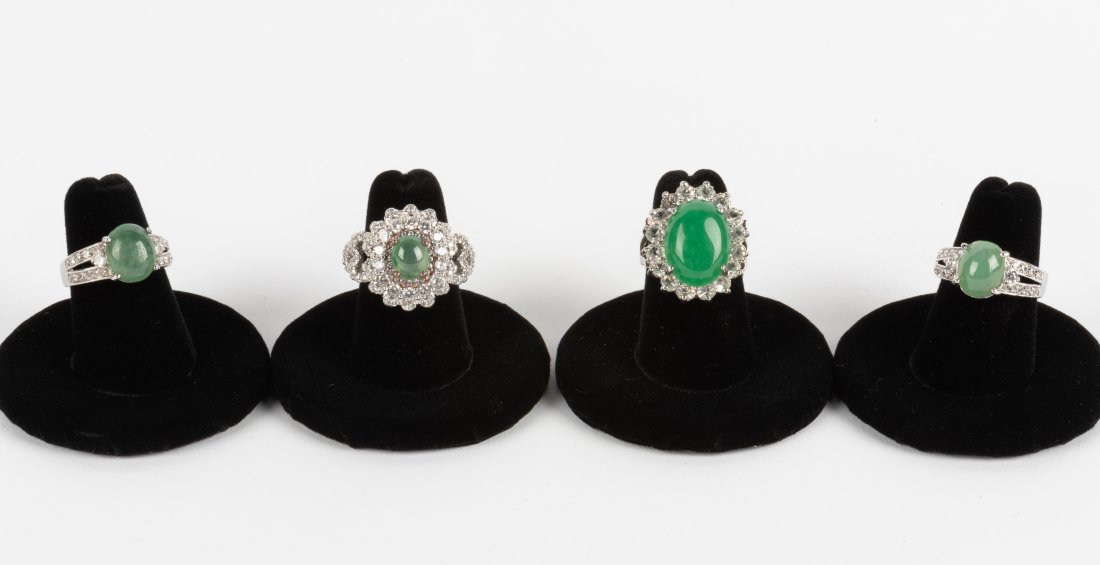 4 Sterling Gemstone Rings (1 of 14)