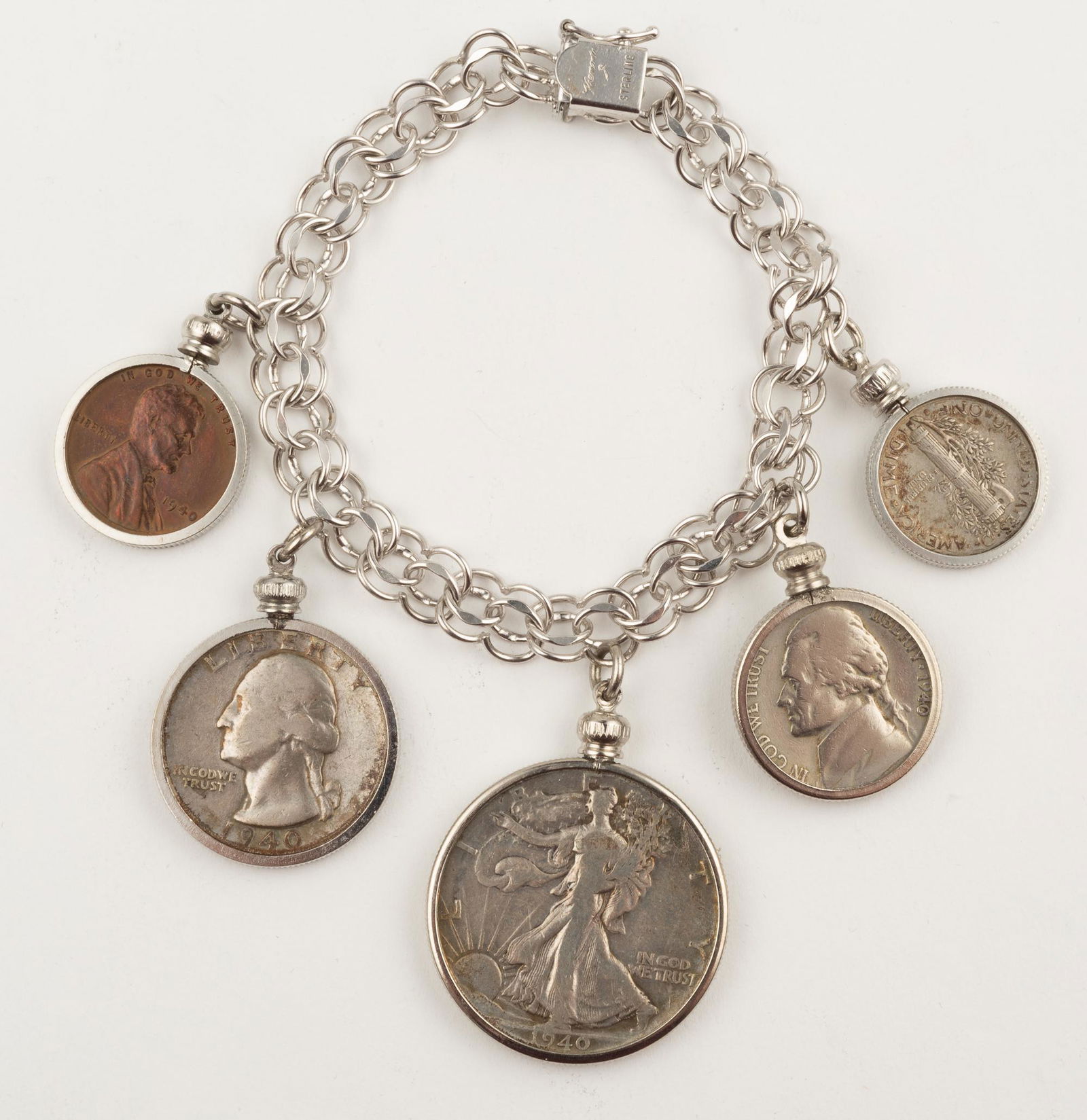 Krementz Sterling Charm Bracelet (1 of 3)