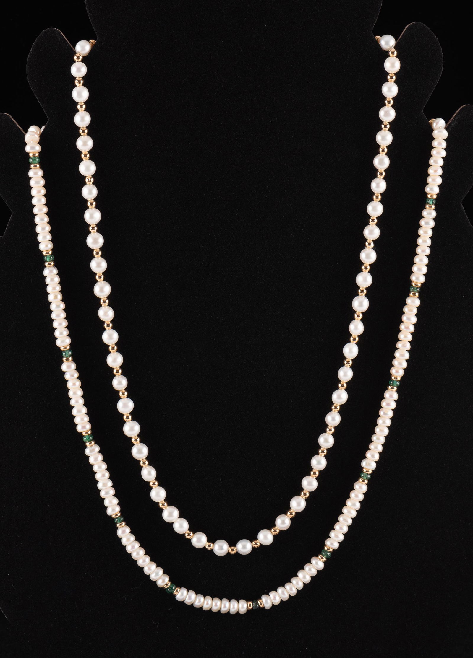 2 Pearl & 14k Necklaces (1 of 4)