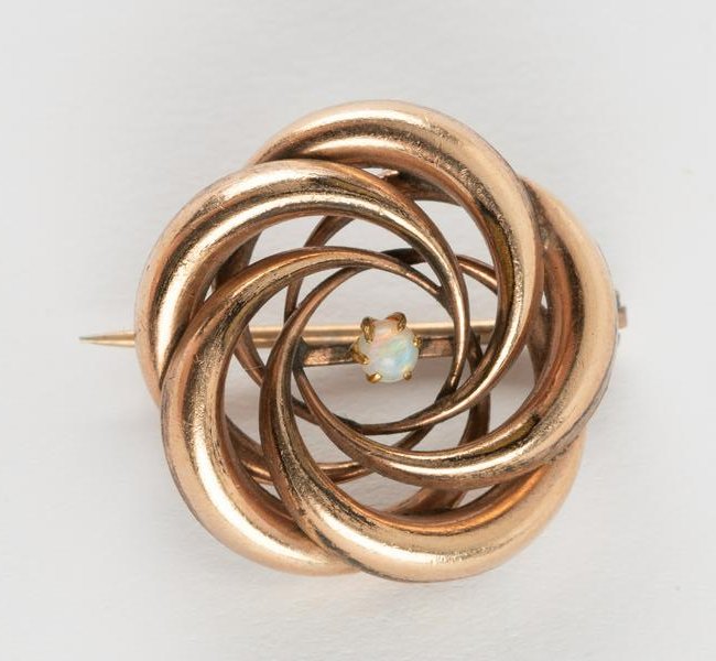 PSCO Gold Love Knot With Opal (1 of 3)