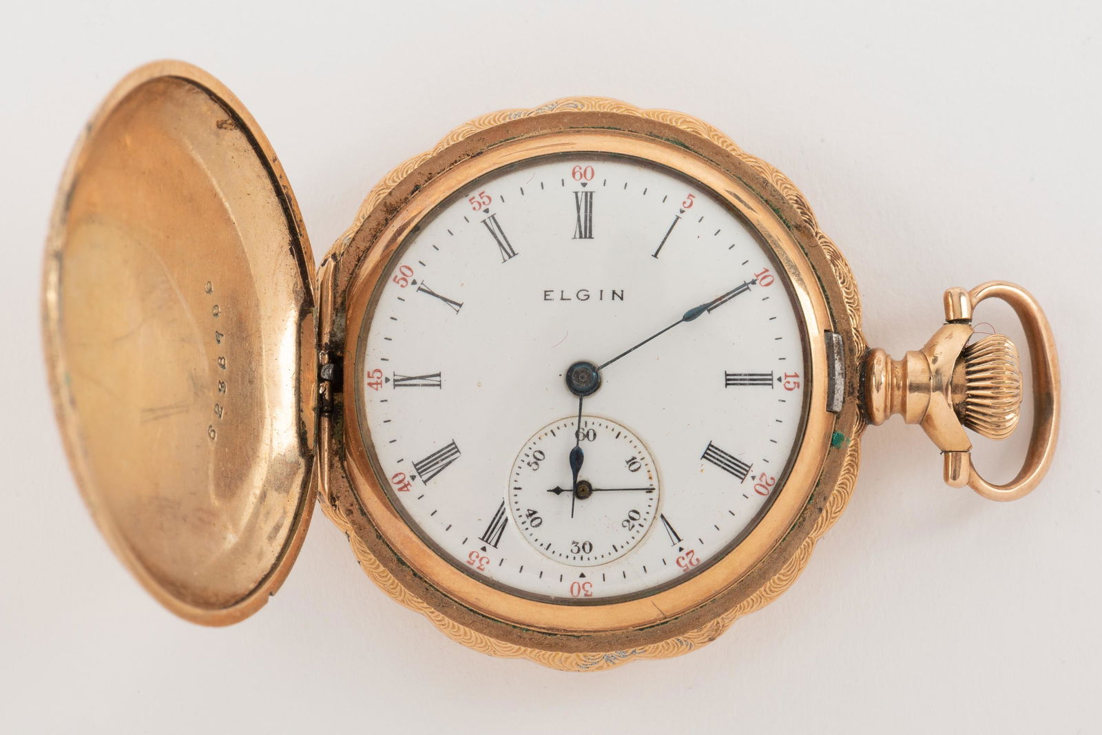Elgin Watch Co. Fancy Case Pendant Watch (1 of 6)