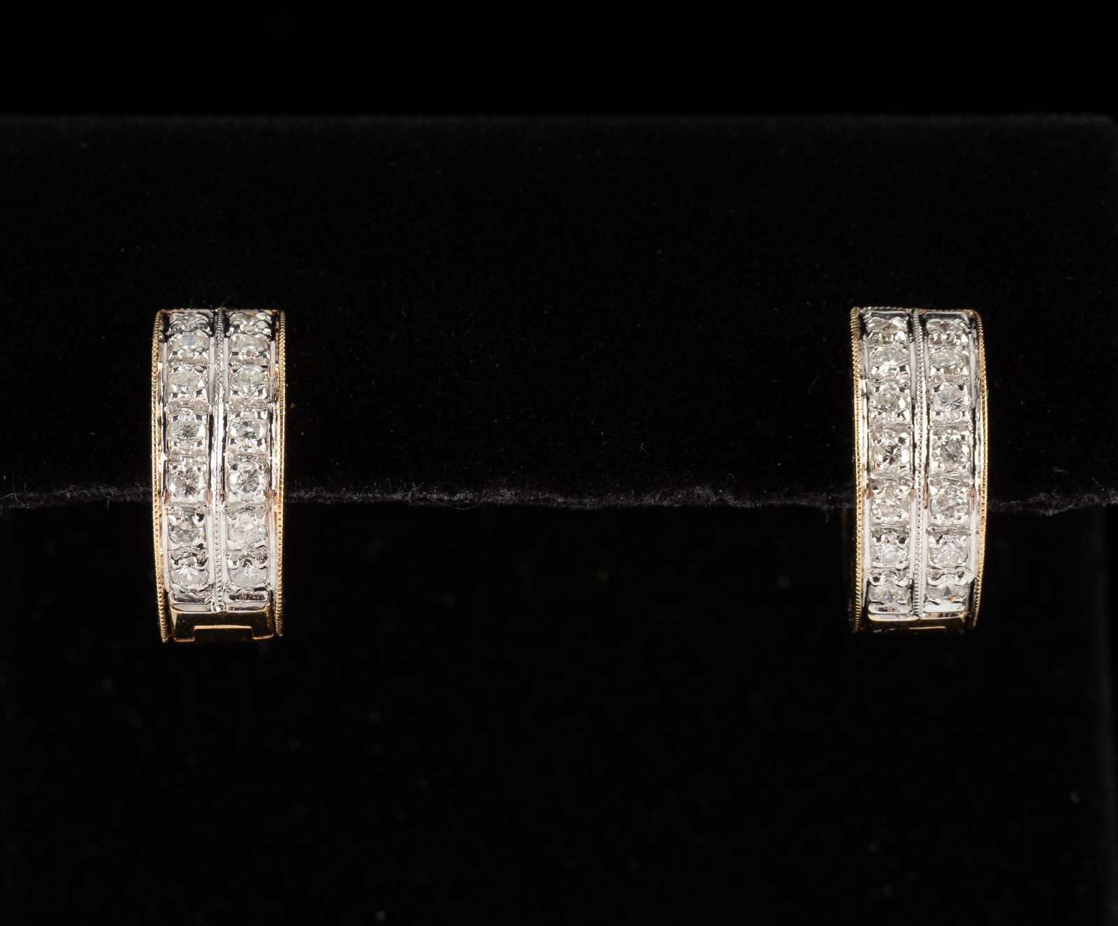 14K & .70 CTW Diamond Hoop Earrings (1 of 3)