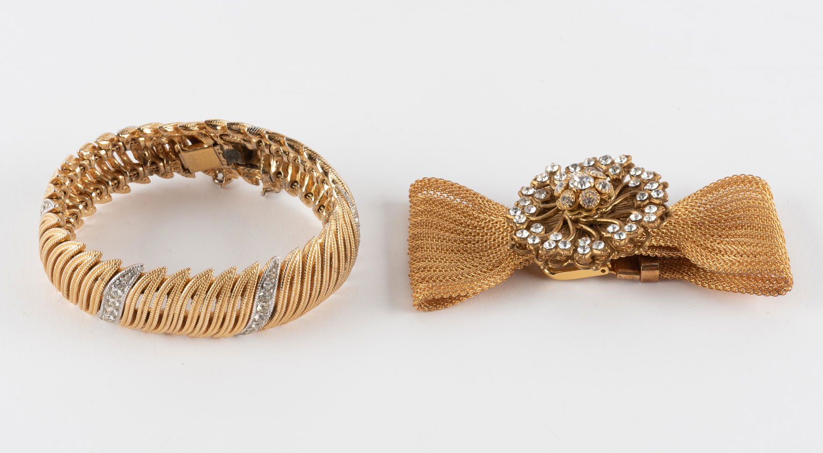 2 Rhinestone Bracelets Incl Ciner (1 of 10)