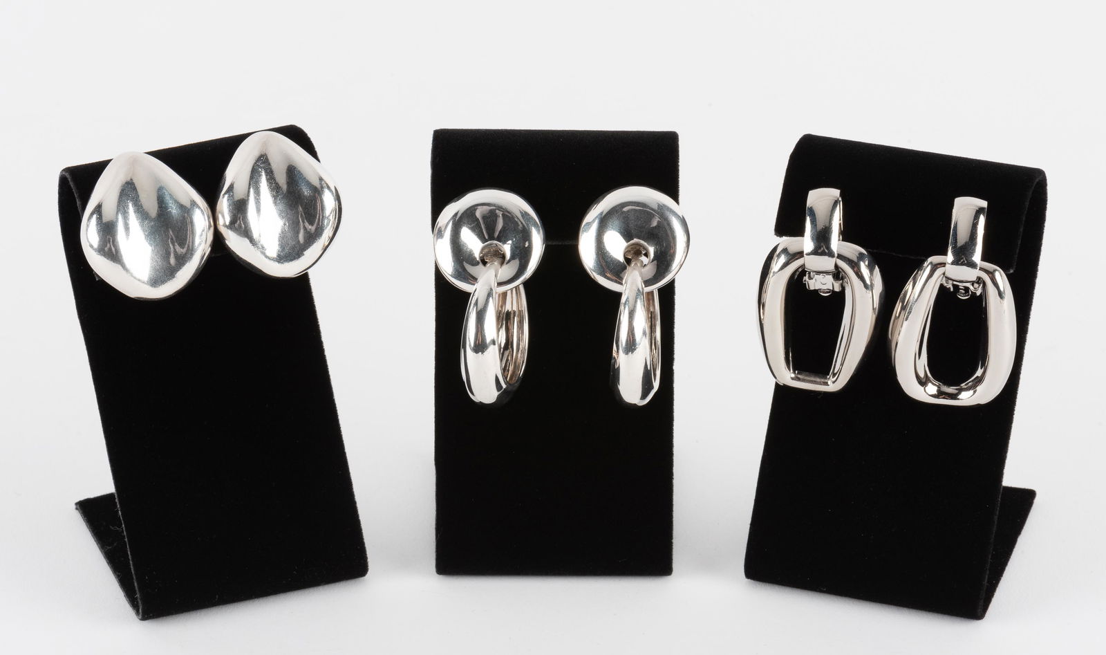 2 Prs. of Sterling Clip On Earrings (1 of 10)