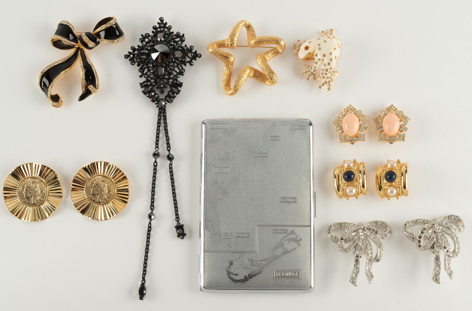 9 Pcs. Costume Jewelry Incl Nancy Katz (1 of 20)