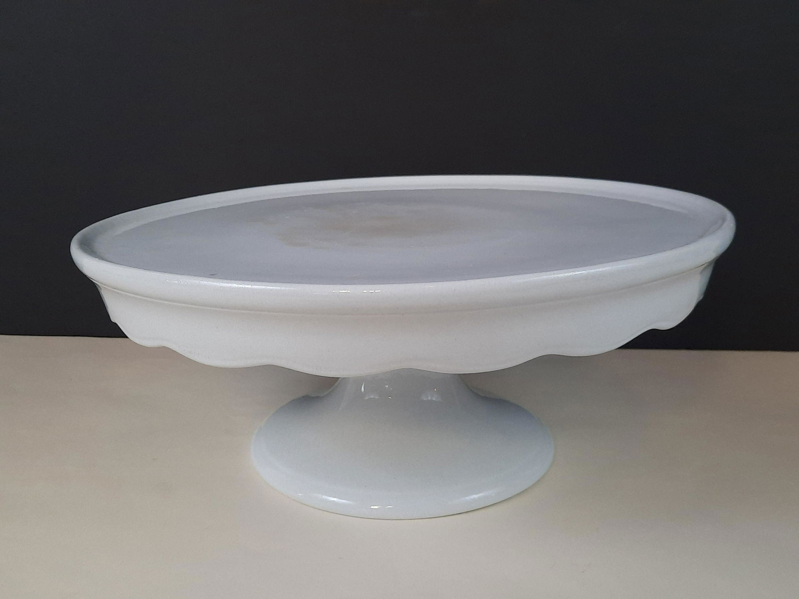19th Century White Ironstone Pedestal Cake stand (1 of 5)