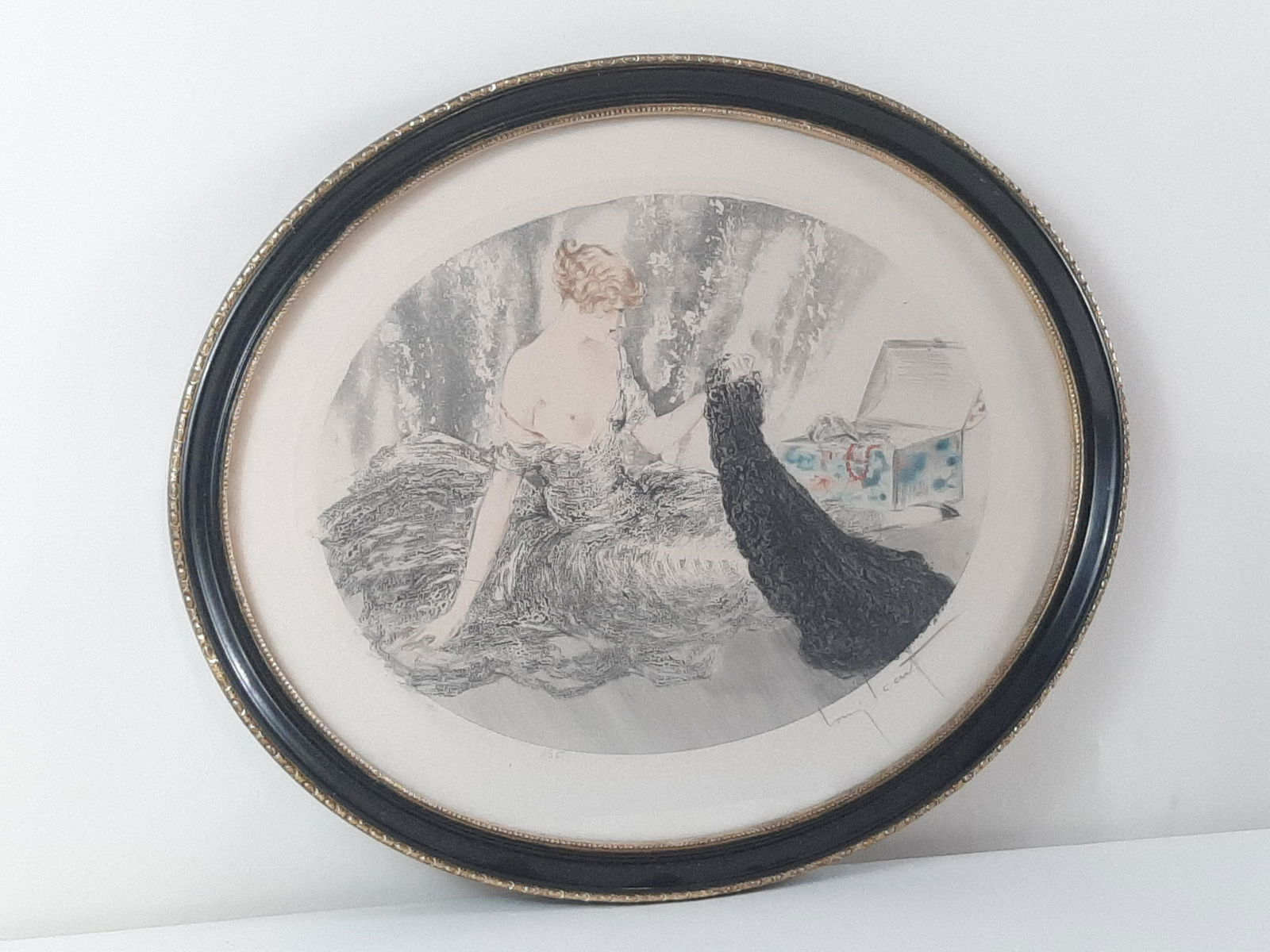 Louis Icart Etching "Treasures" (1 of 5)