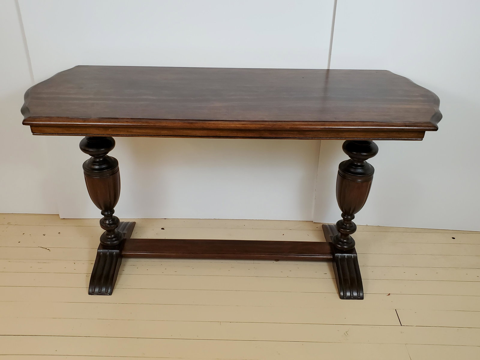 Sofa or Hall Table: 53 1/2" wide X 20 1/4" deep X 28 3/4" high. IMPORTANT: Before bidding, please read the terms and conditions. When you registered for the auction you agreed to these terms and will be required to compl
