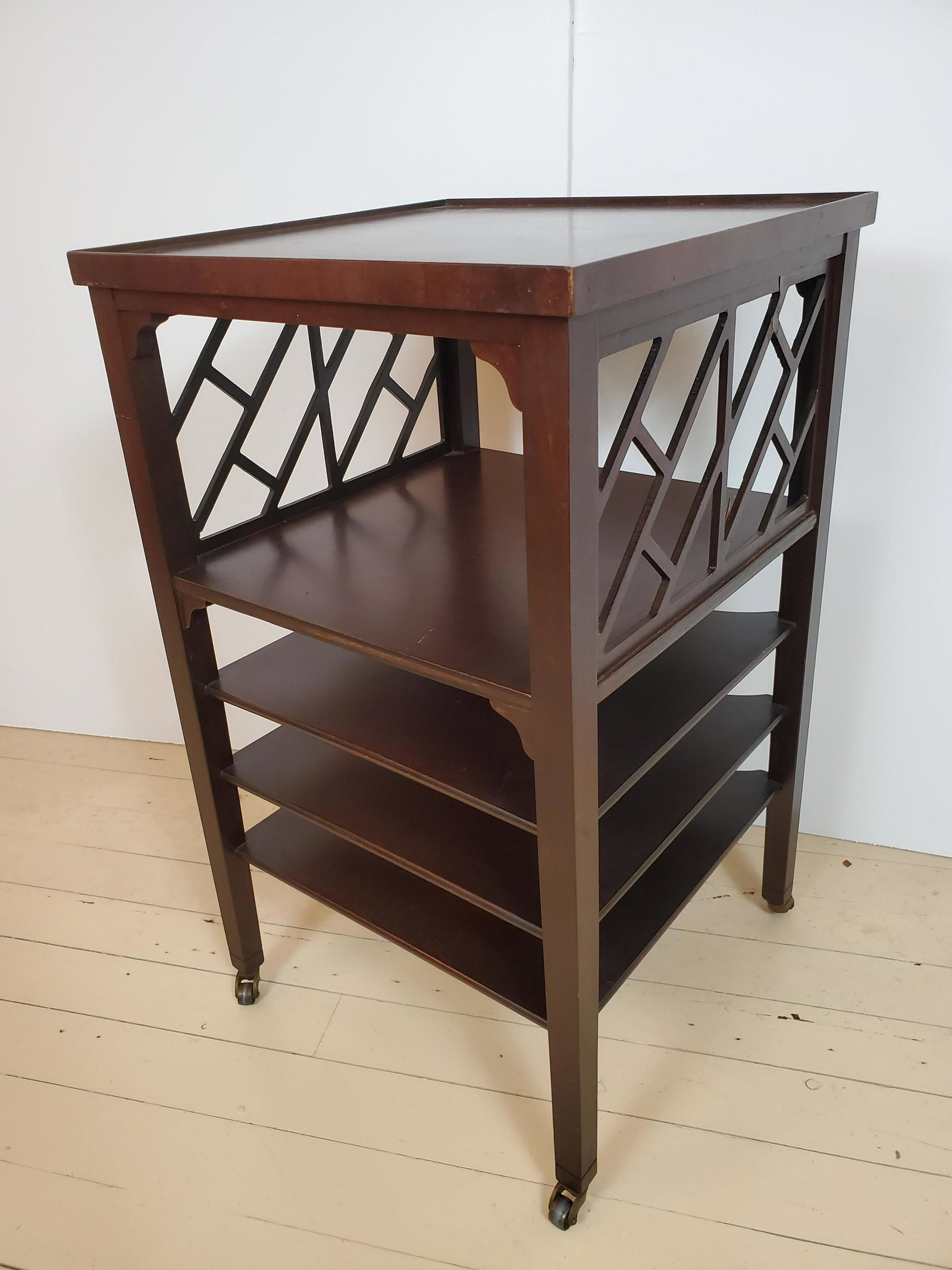 Music Sheet Stand: 16 1/4" Wide X 16 1/4" deep X 27 1/2" high. IMPORTANT: Before bidding, please read the terms and conditions. When you registered for the auction you agreed to these terms and will be required to compl