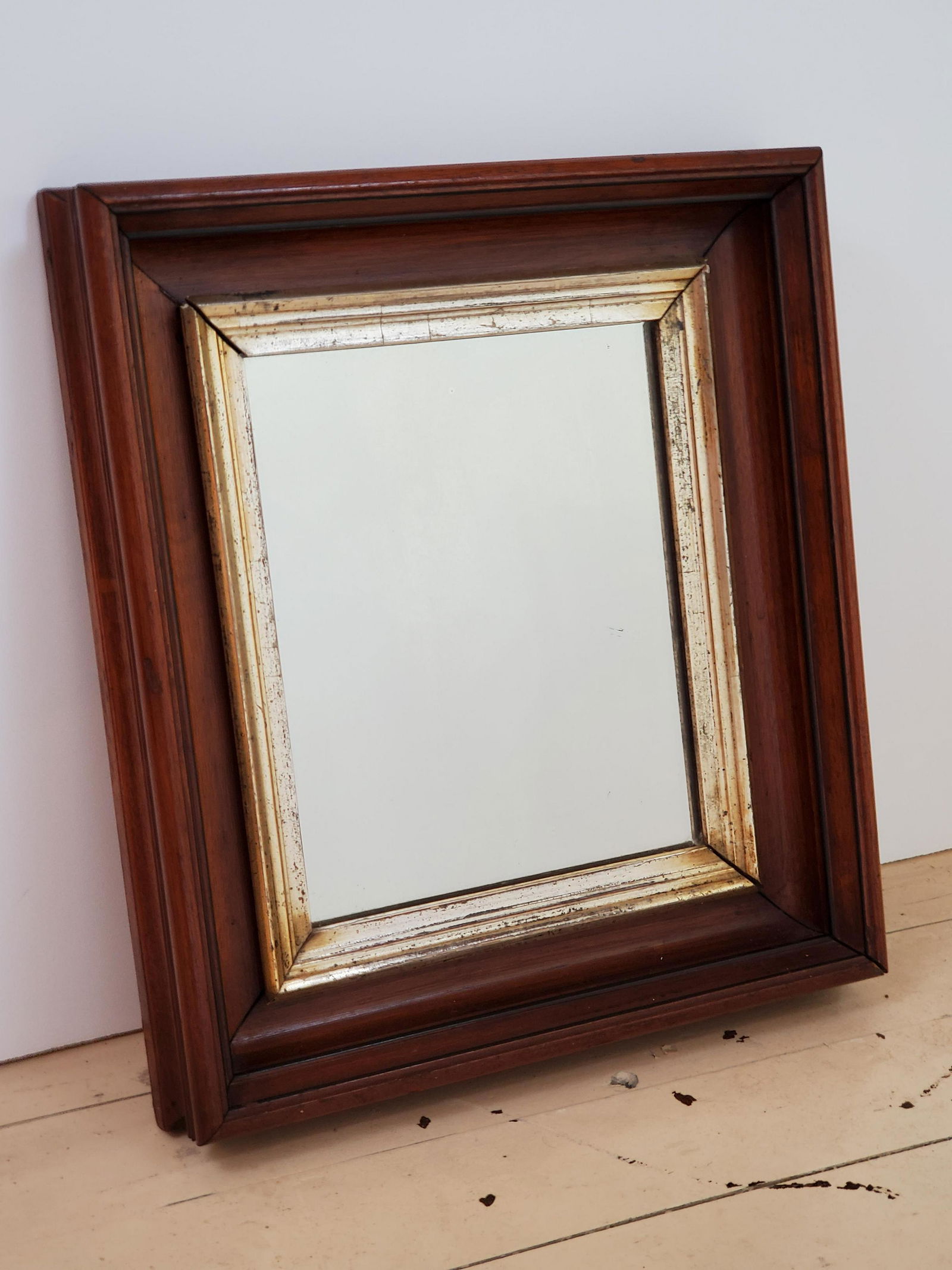 Antique Mirror: 13 1/4" wide X 15" high. IMPORTANT: Before bidding, please read the terms and conditions. When you registered for the auction you agreed to these terms and will be required to comply with them.