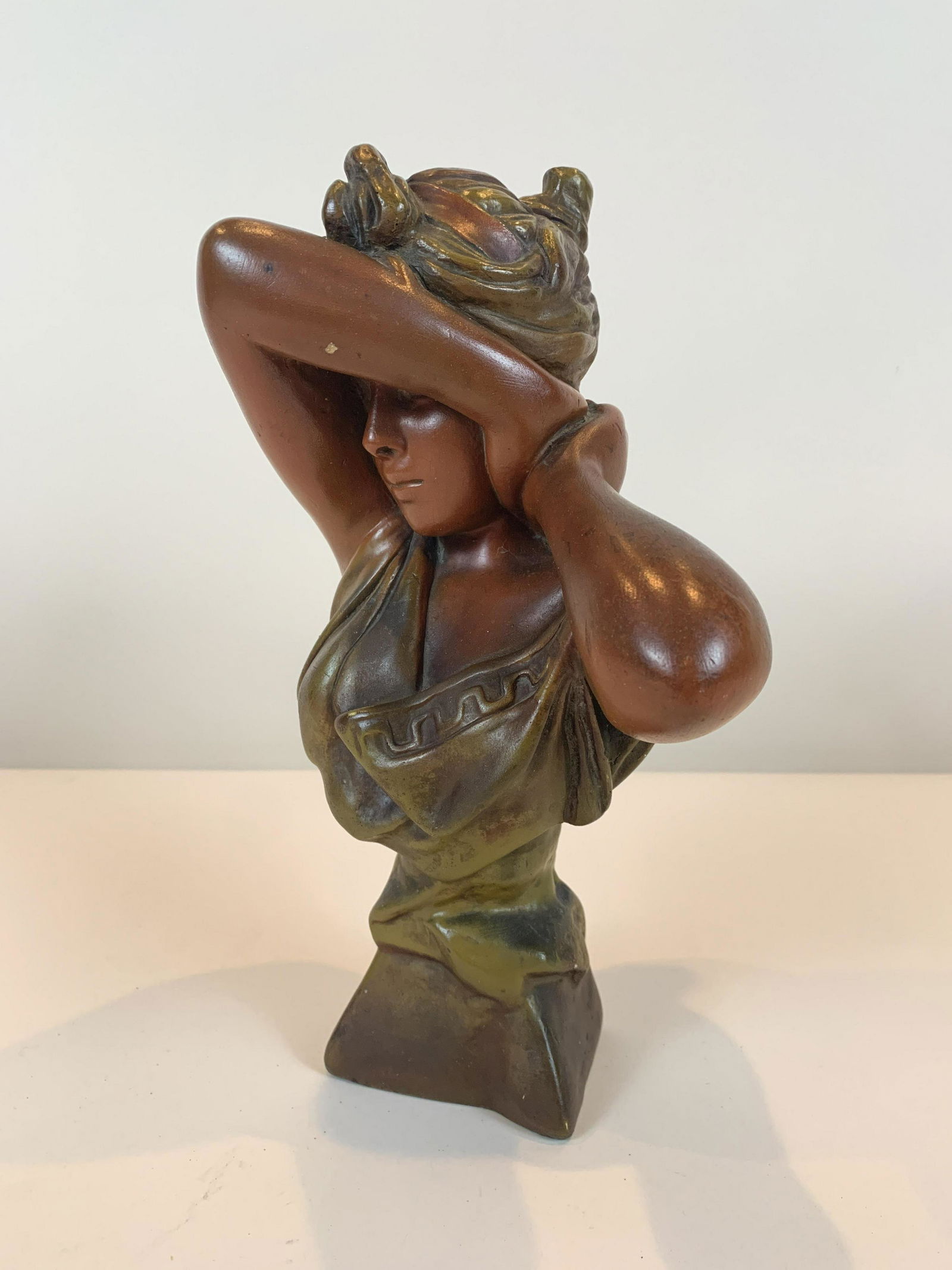 Art Nouveau Bronzed Sculpture (1 of 3)