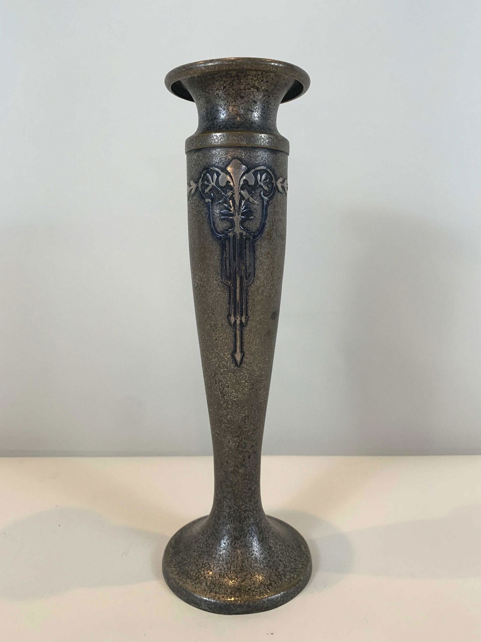 Silver Crest Sterling Decorated Bronze Vase (1 of 3)