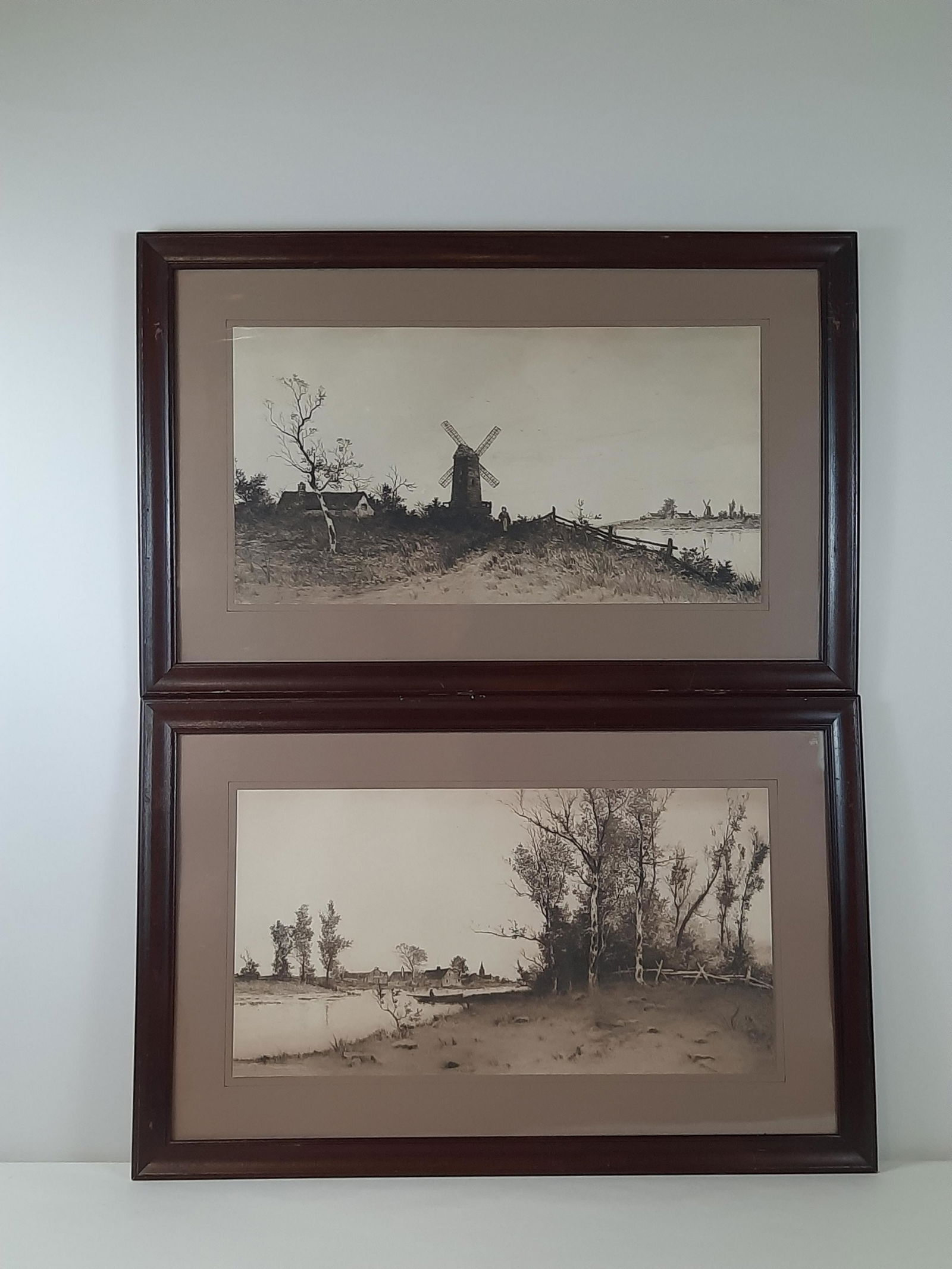 2 Antique Engravings of Landscapes (1 of 4)