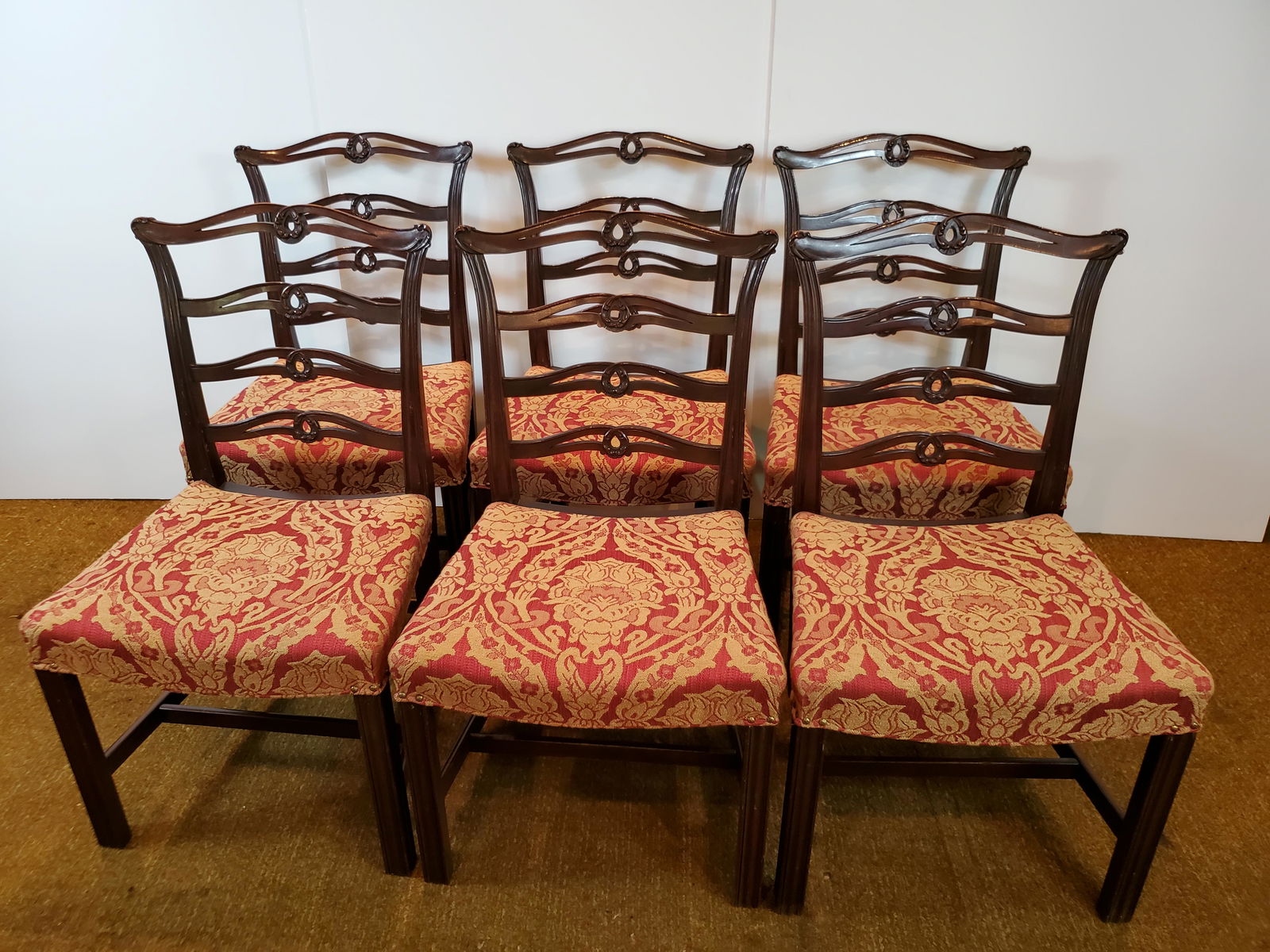 6 Ribbon Back Dining Chairs (1 of 4)