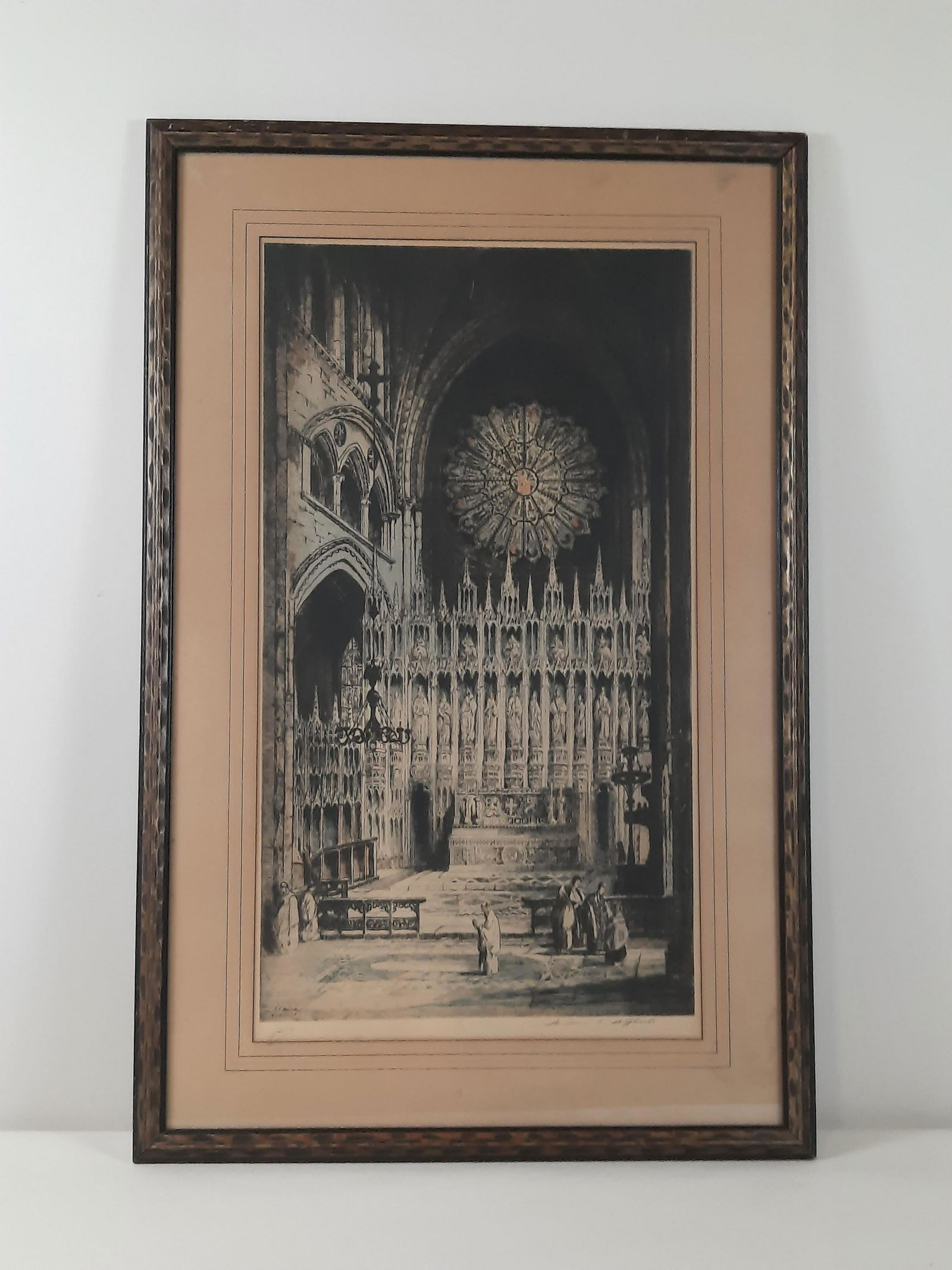 Andrew F. Affleck Hand Colored Etching (1 of 5)