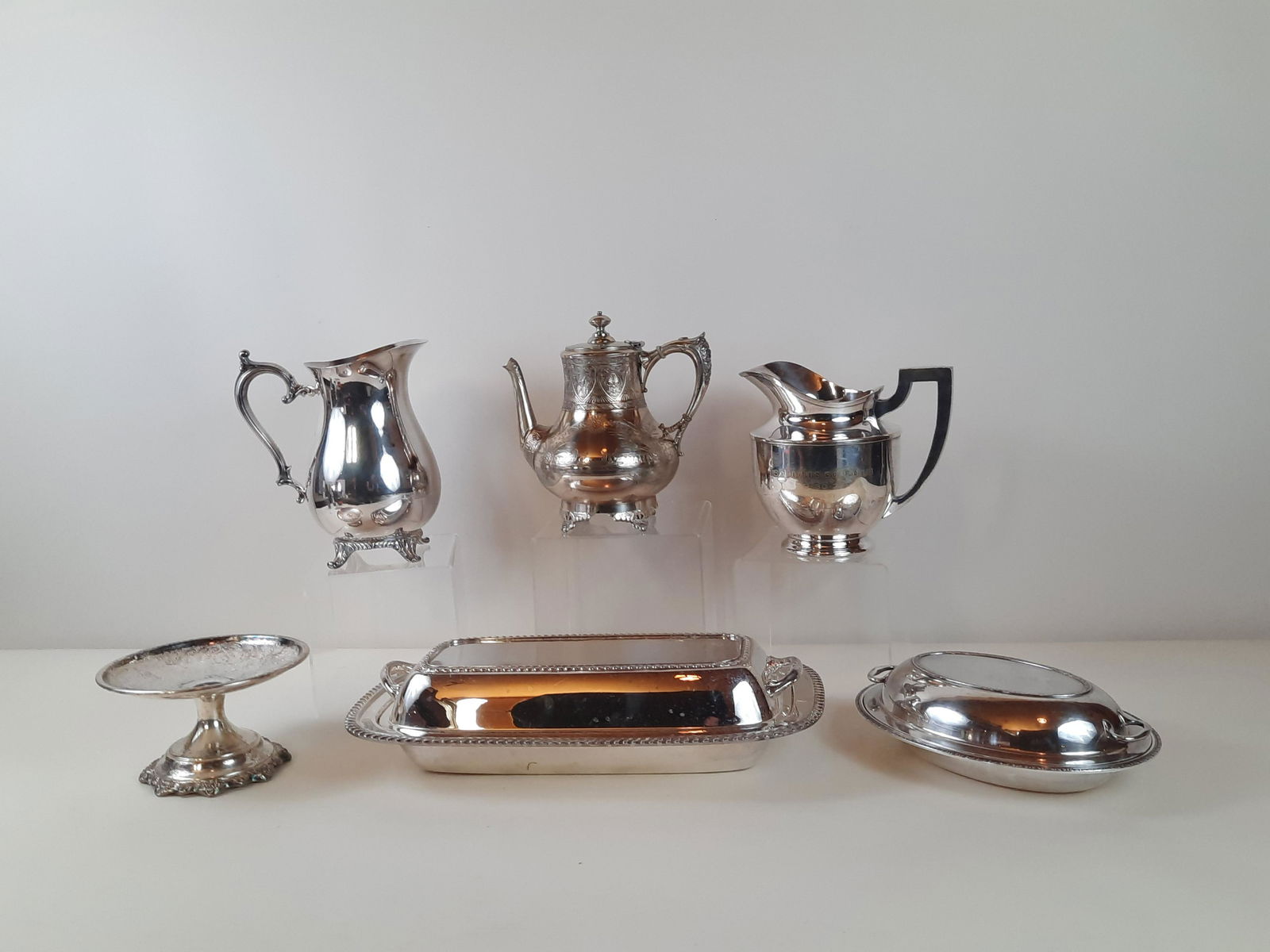 6 Silverplate Serving Pcs incl Rogers (1 of 14)