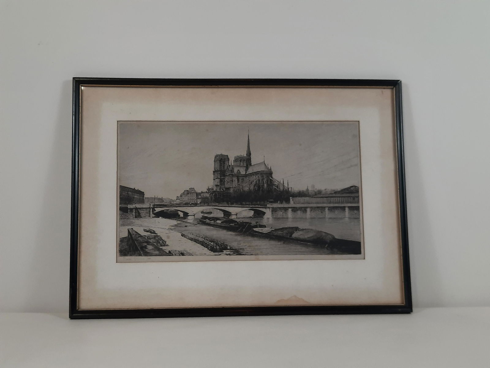 "1889 Lucien Gautier" Notre Dame Cathedral Etching (1 of 4)