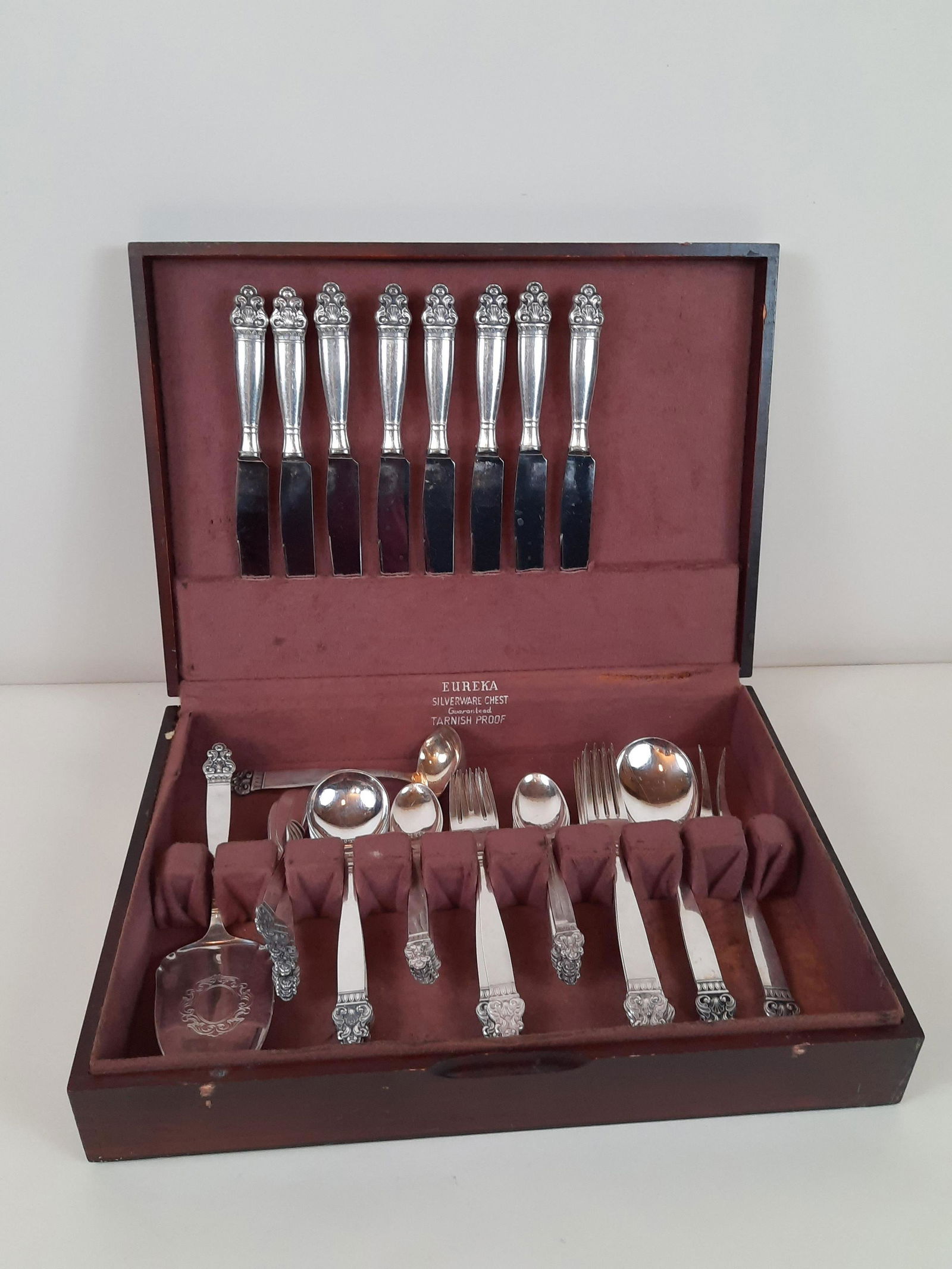 57 Pcs T.H. Marthinsen Norway Silverplate Flatware (1 of 5)