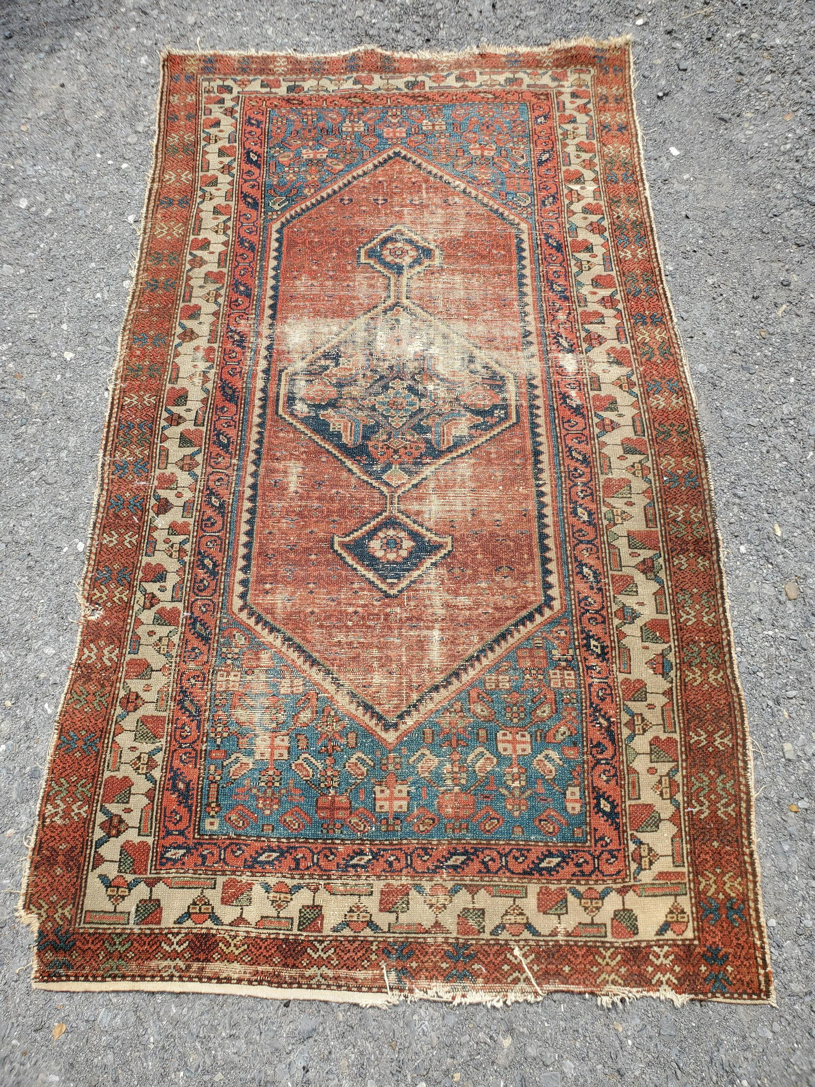 Antique Persian Hamedan Area Rug (1 of 6)