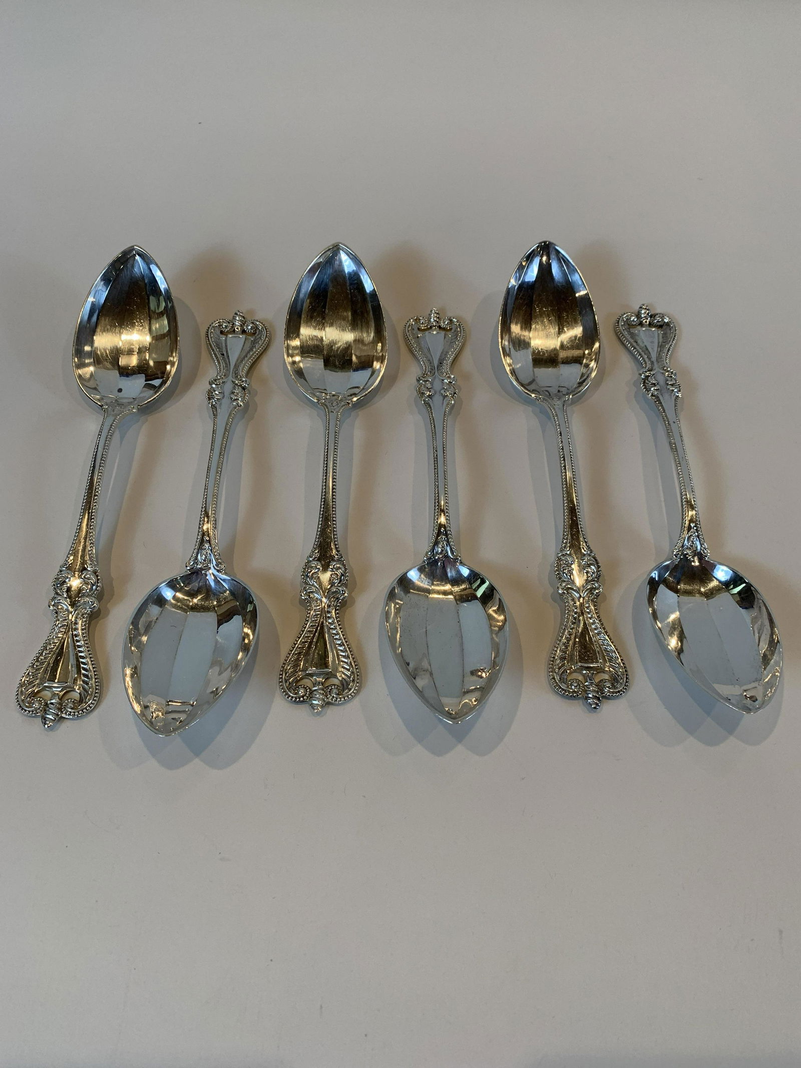 6 Sterling Towle Colonial Grapefruit Spoons (1 of 3)
