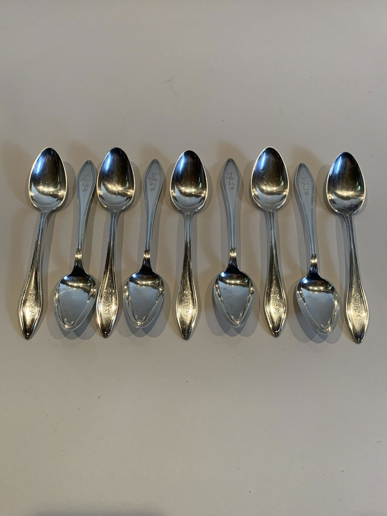 9 Sterling Towle Mary Chilton Teaspoons (1 of 3)