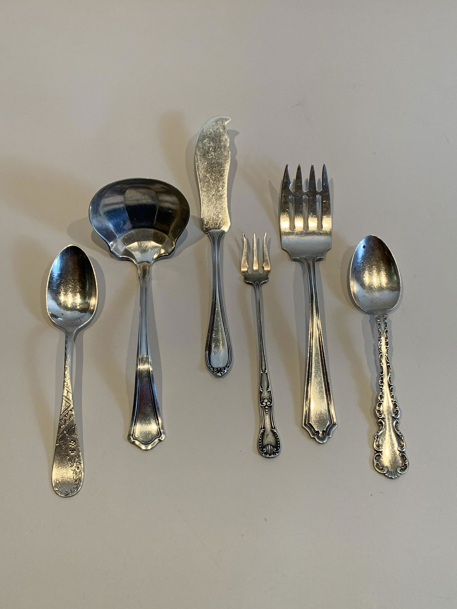 6 Pcs Sterling Flatware (1 of 5)