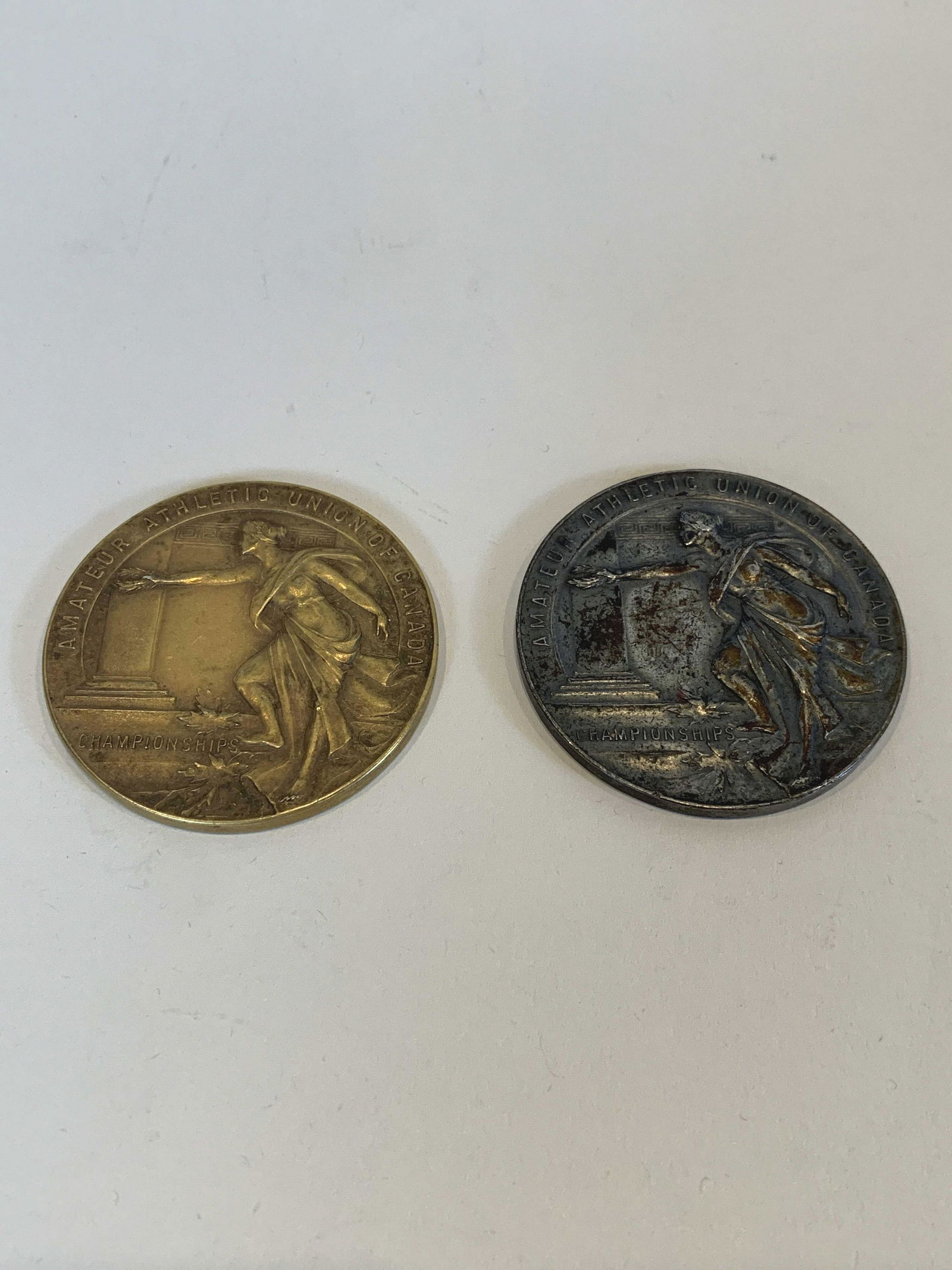 Gold & Silver Canadian Athletic Medals (1 of 5)