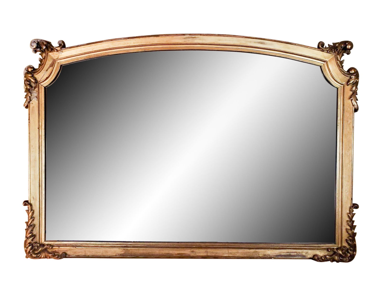 19th Century Gilt Over Mantle Mirror (1 of 6)