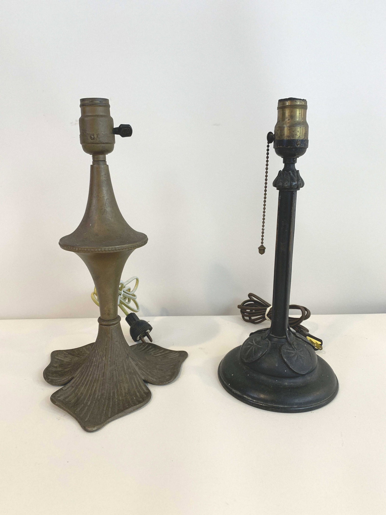 2 Small Metal Table Lamps (1 of 1)