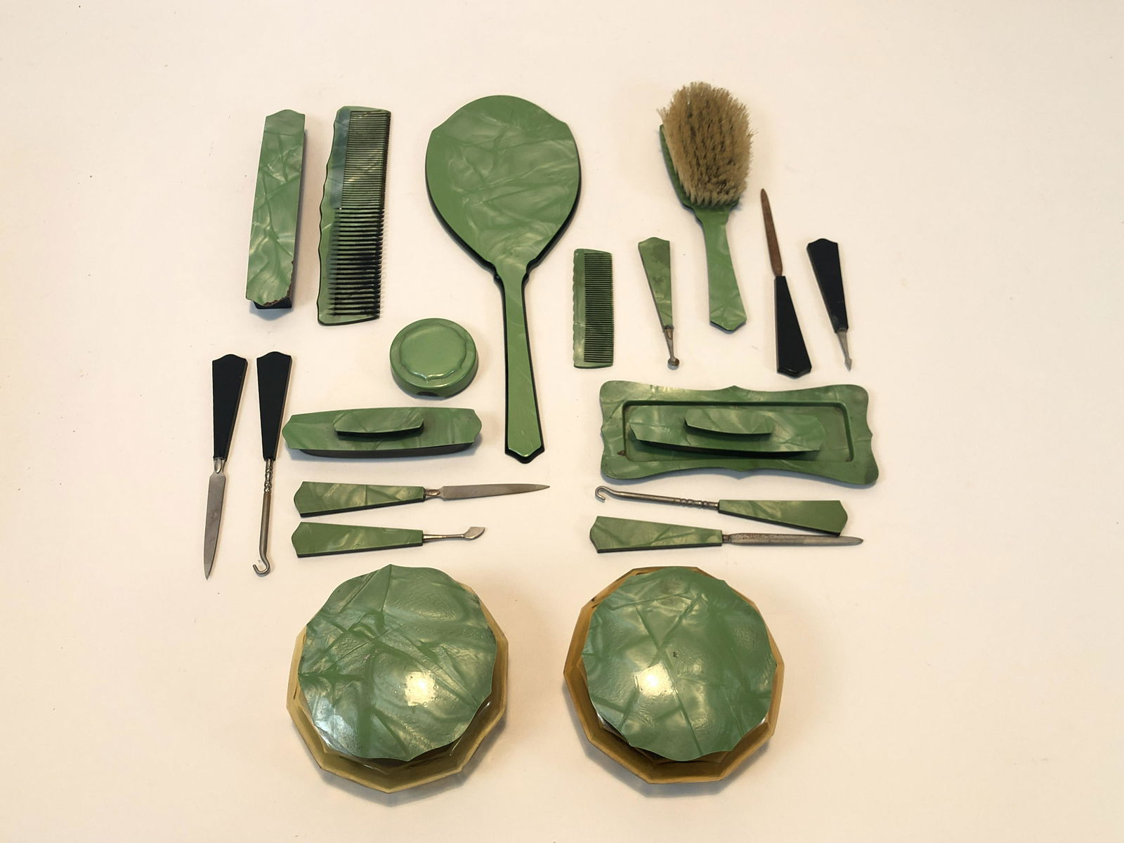 20 Pcs Celluloid Dresser Set (1 of 1)