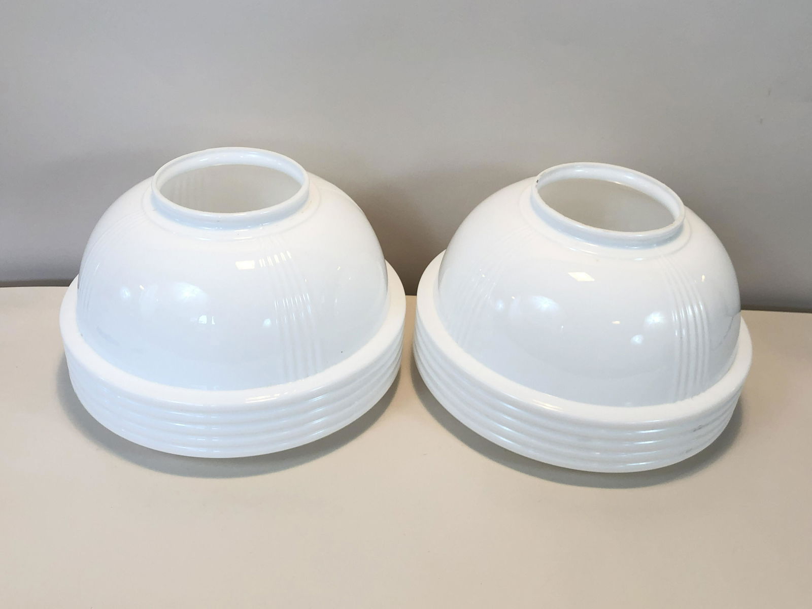 2 Large Ceiling Glass Light Shades (1 of 1)