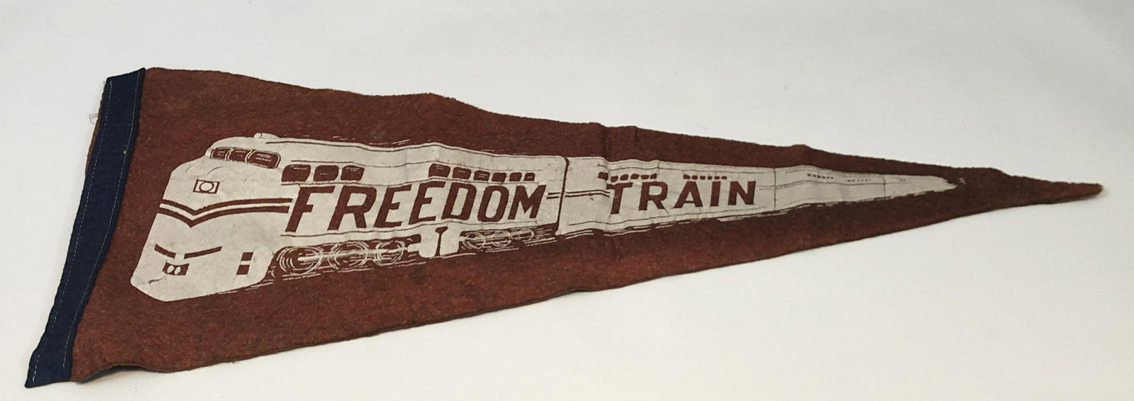 Civil Rights Era Freedom Train Pennant: 28" long. IMPORTANT: Before bidding, please read the terms and conditions. When you registered for the auction you agreed to these terms and will be required to comply with them.