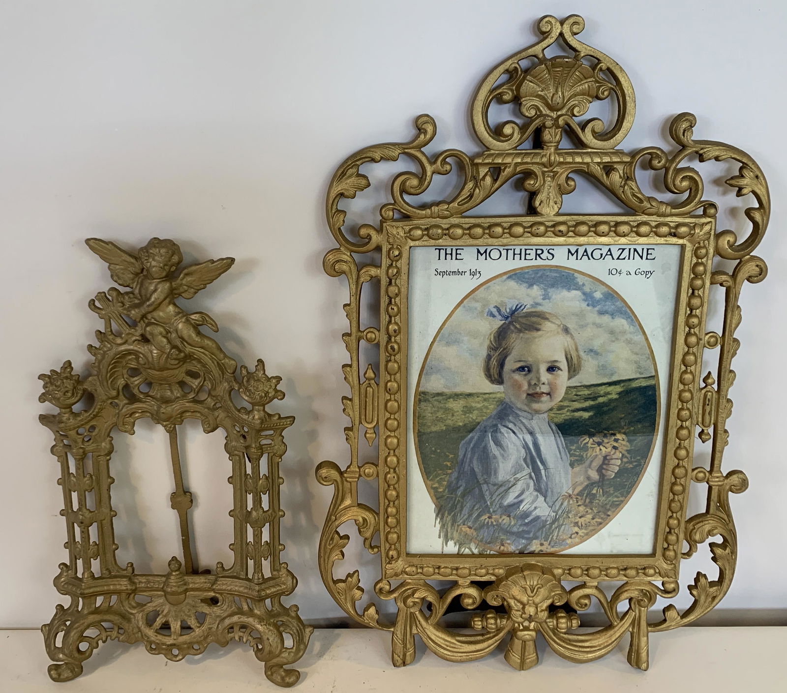2 Victorian Cast Iron Picture Frames (1 of 7)