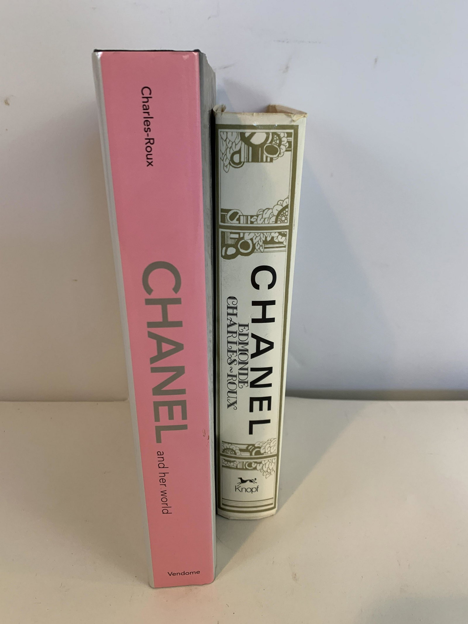 2 Books on Gabrielle Chanel: Both by Edmonde Charles-Roux. Includes Chanel, Her Life, Her World - and the Woman Behind the Legend She Herself Created. Published by Alfred A. Knopf in 1975. Also includes Chanel and Her World, Frie