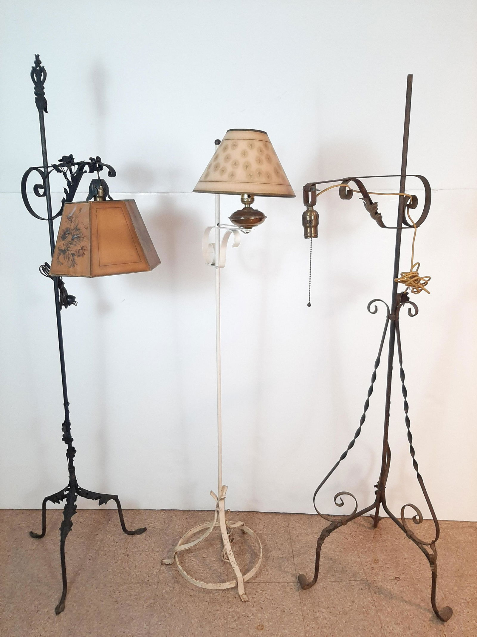 3 Floor Lamps incl. Wrought Iron (1 of 5)
