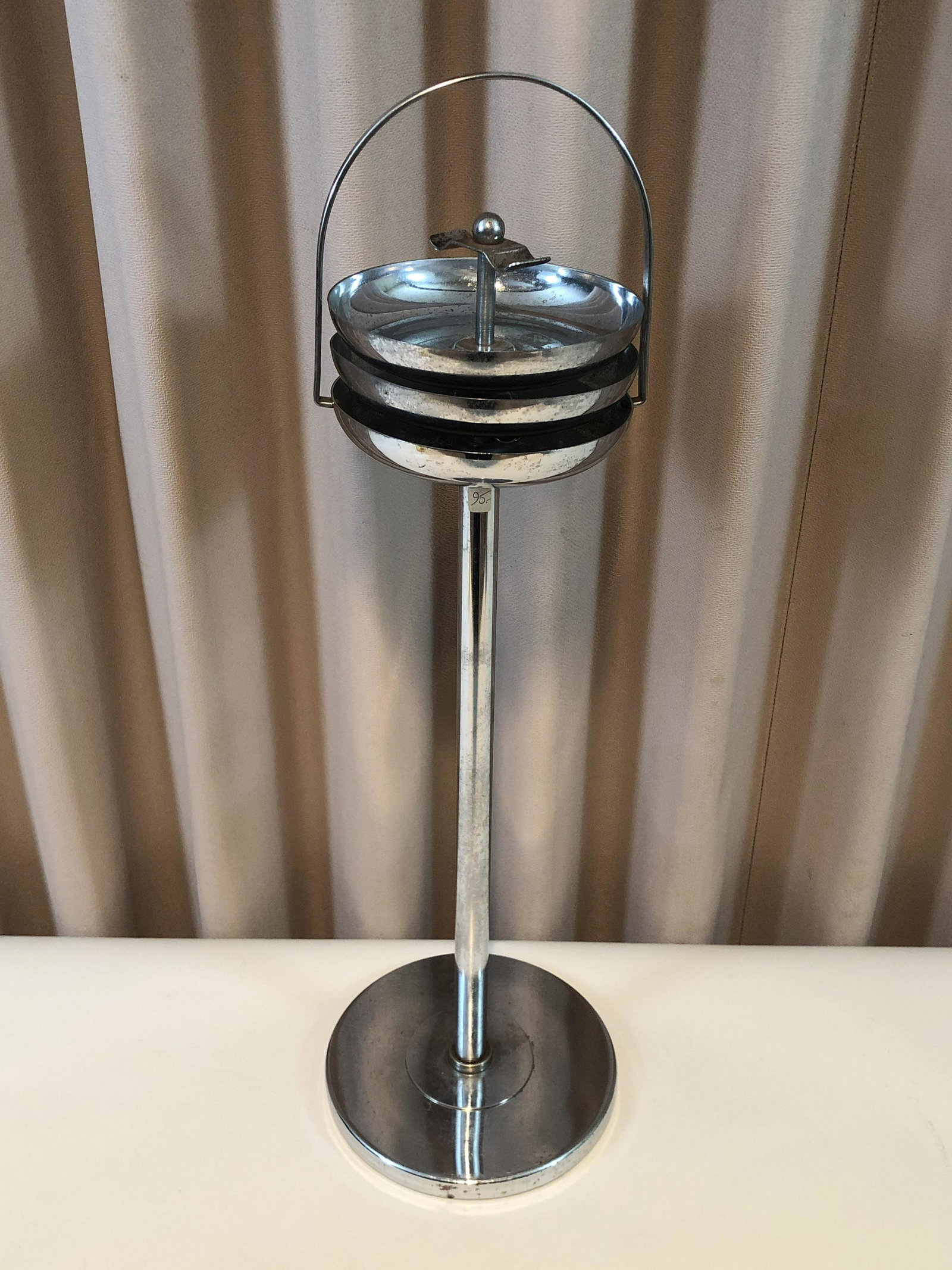 Howell Smoking Stand: 26" high. IMPORTANT: Before bidding, please read the terms and conditions. When you registered for the auction you agreed to these terms and will be required to comply with them.