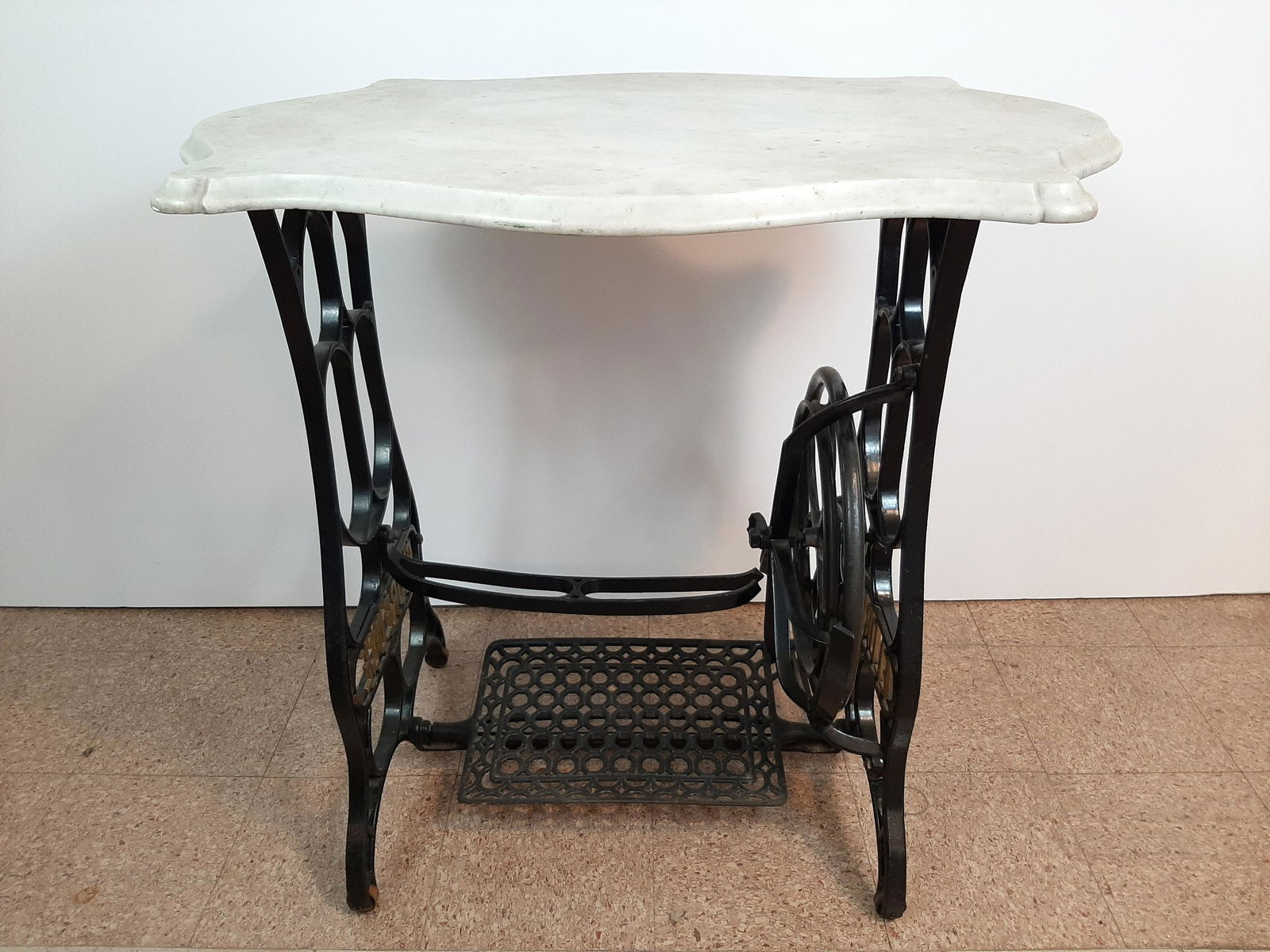 Eldredge Sewing Machine Base with Marble Top (1 of 3)